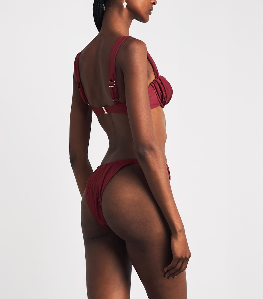 Faithfull The Brand Womens Dinard Bikini Top Porto Red Image 3