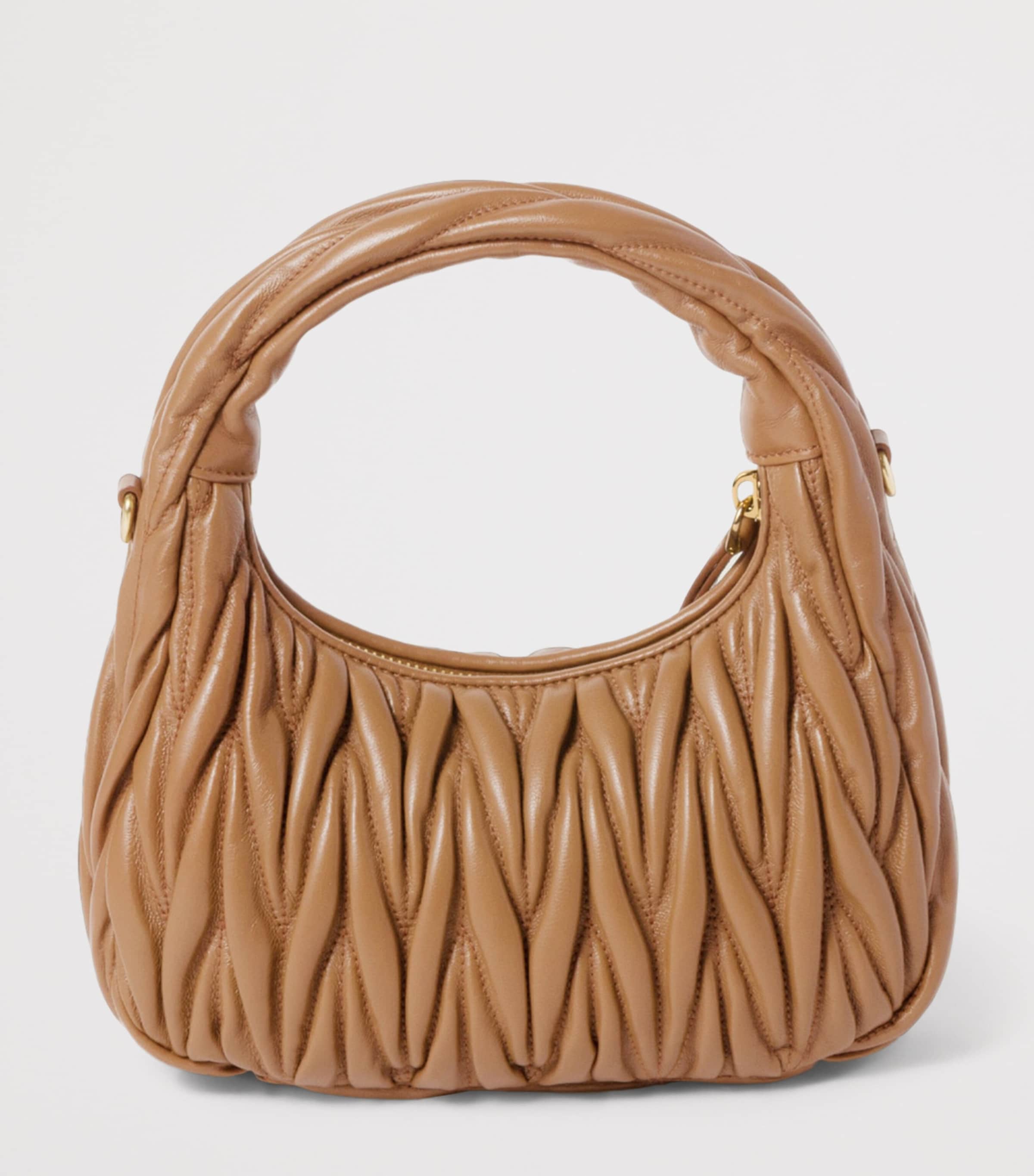 Matelassé Leather Wander Top-Handle Bag F098L Image 4