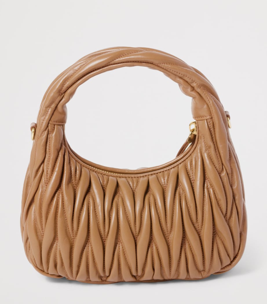 Matelassé Leather Wander Top-Handle Bag F098L Image 4