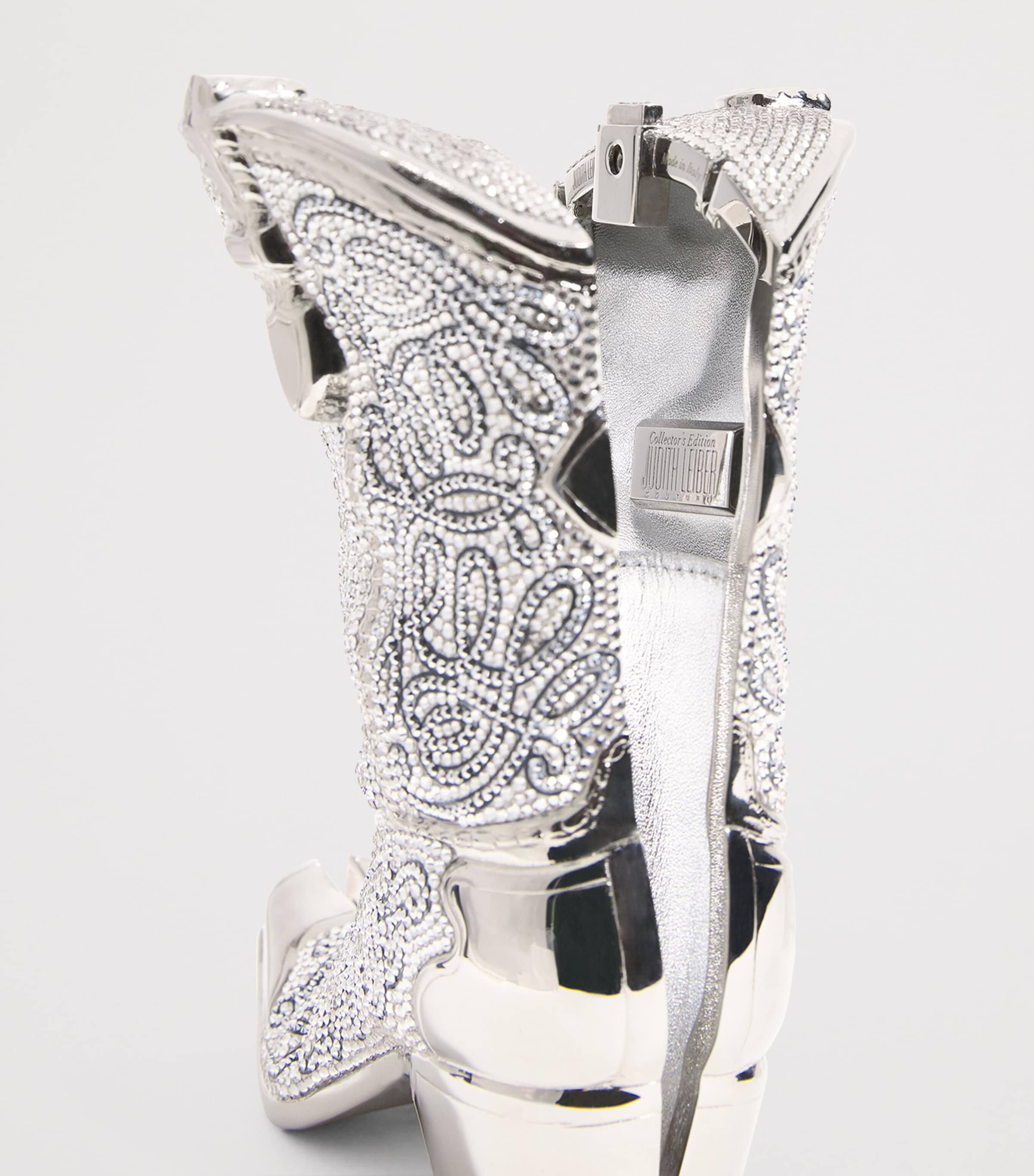 Crystal Cowboy Boot Austin Clutch Bag SRHMT RHINE MULTI Image 4