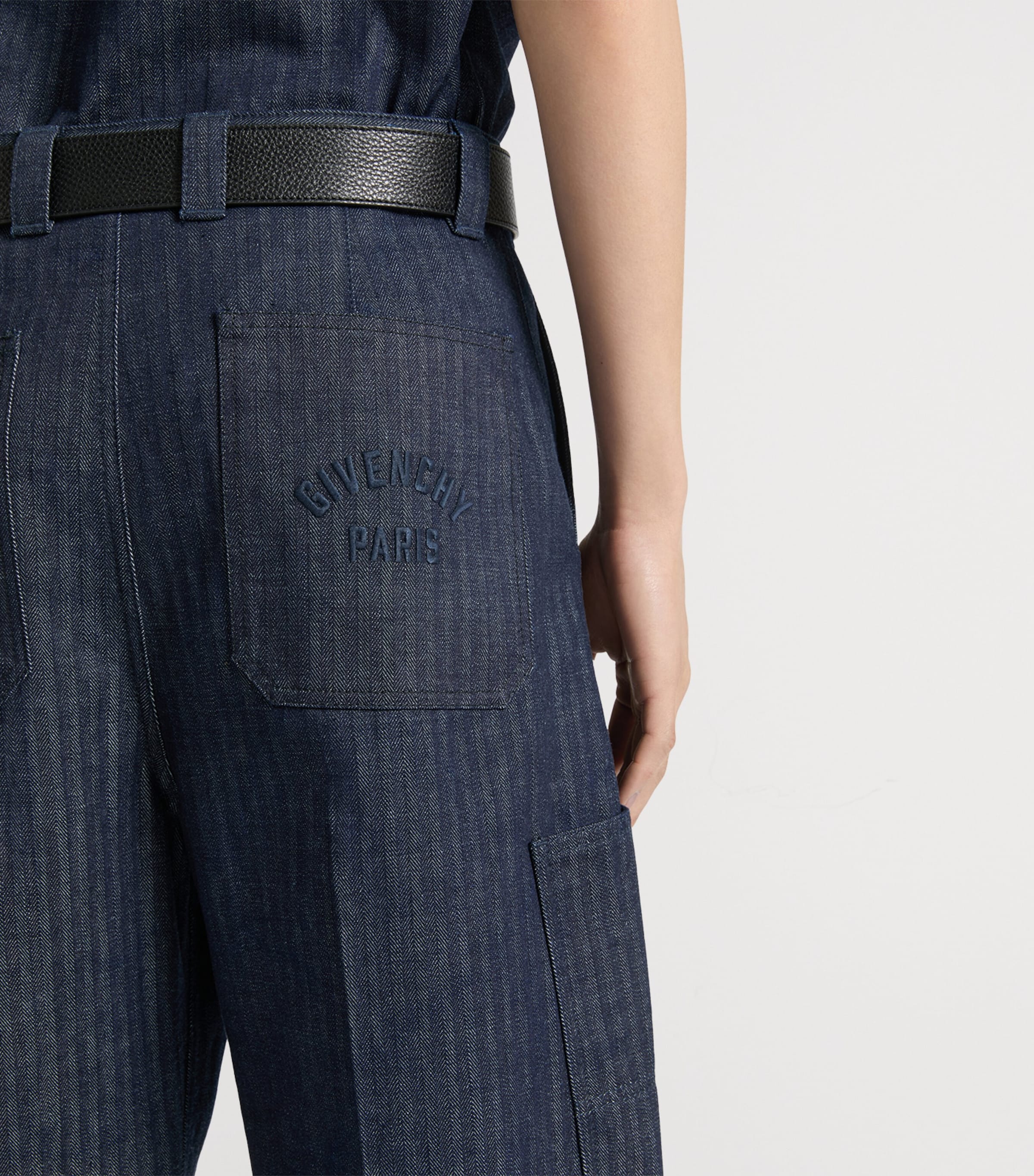 Wool Cargo Trousers DARK BLUE Image 7