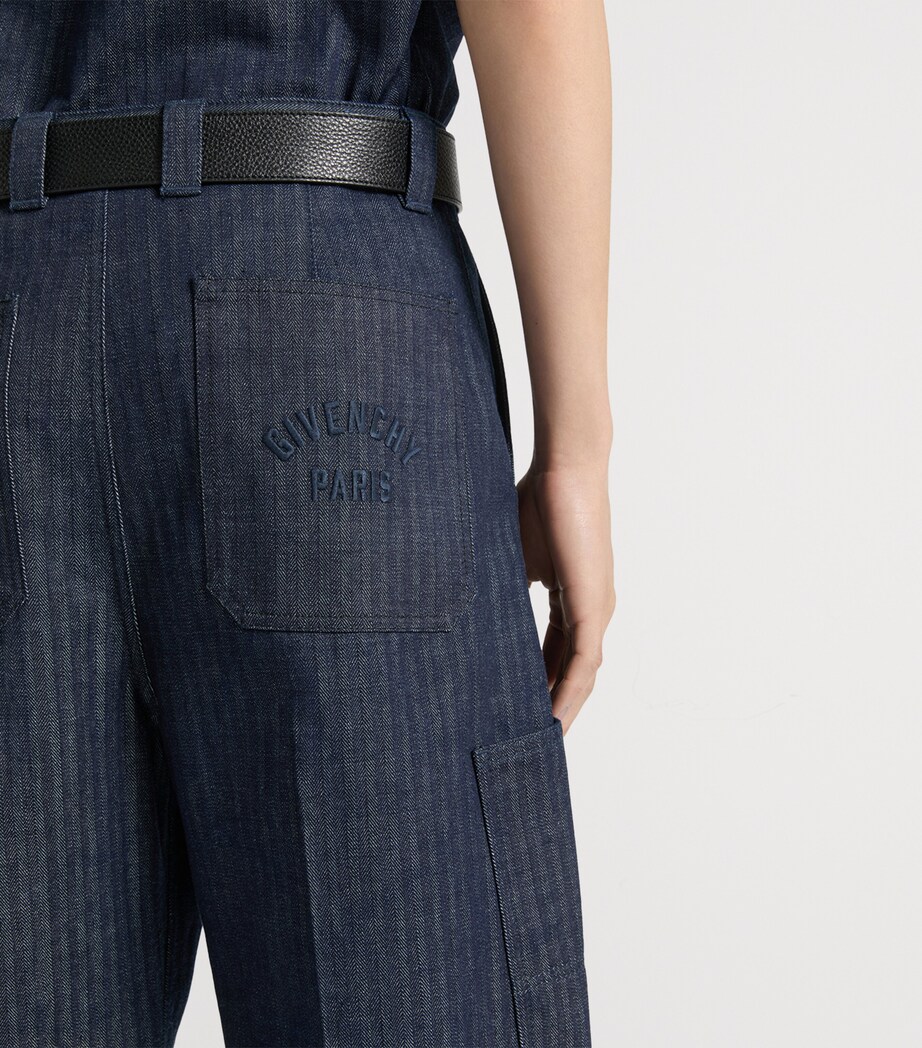 Wool Cargo Trousers DARK BLUE Image 7