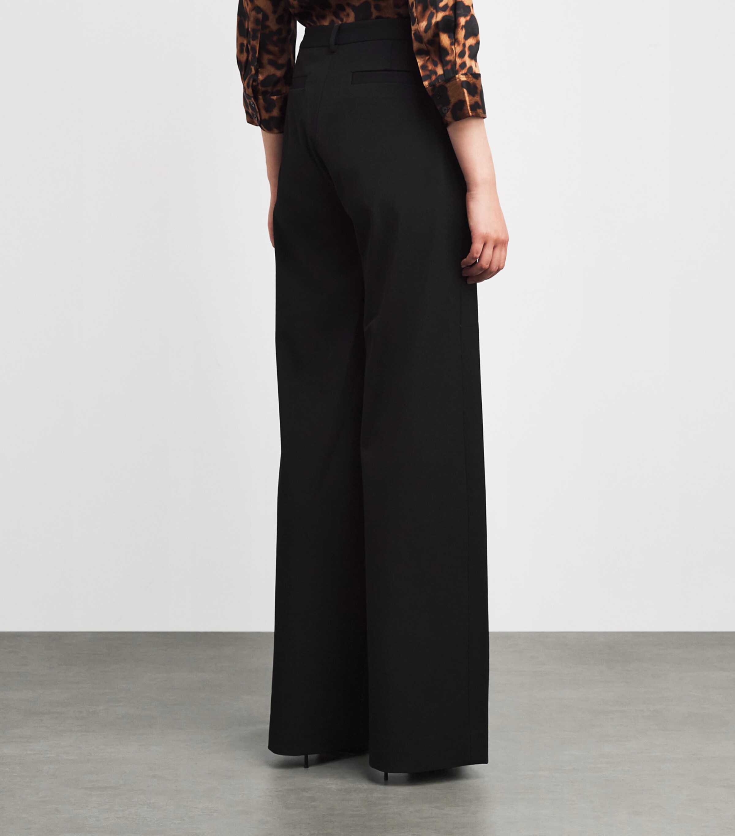 Livvy Straight Trousers BLAC BLACK Image 4