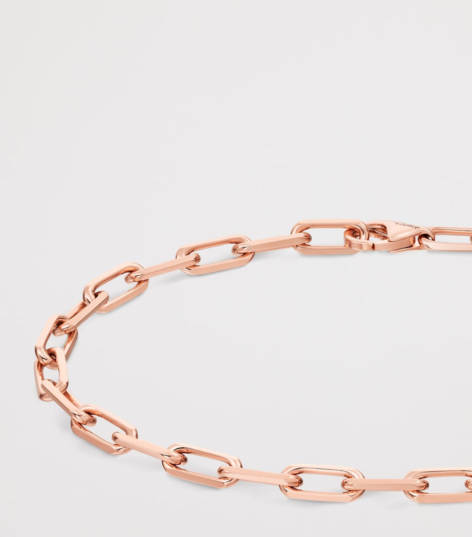 Small Rose Gold Santos de Cartier Chain Bracelet ROSE GOLD Image 3