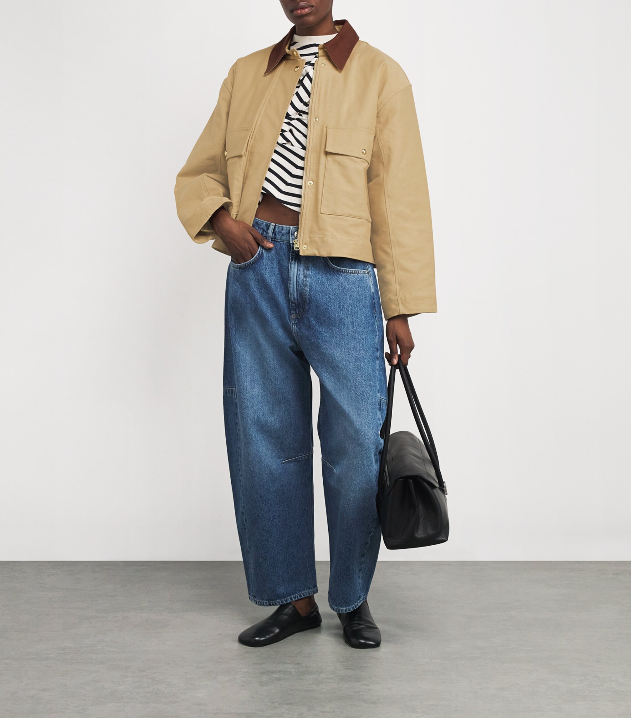 Cropped Nonie Jacket BEIGE Image 2