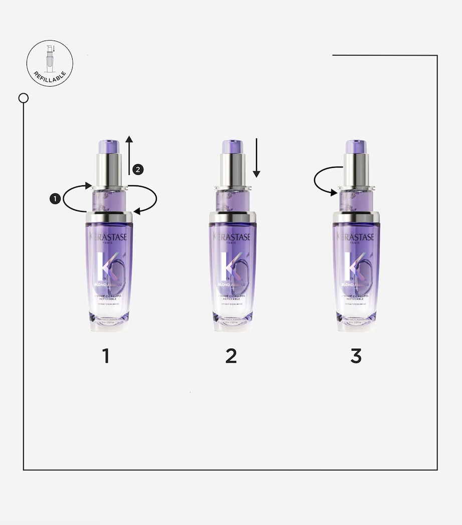 Refillable Blond Absolu Cicagloss Hair Oil (75ml) NO COLOUR Image 3