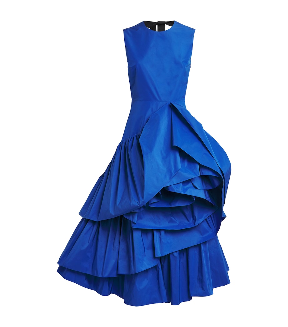 Roksanda Womens Tiered Radica Midi Dress Persian Blue Image 1