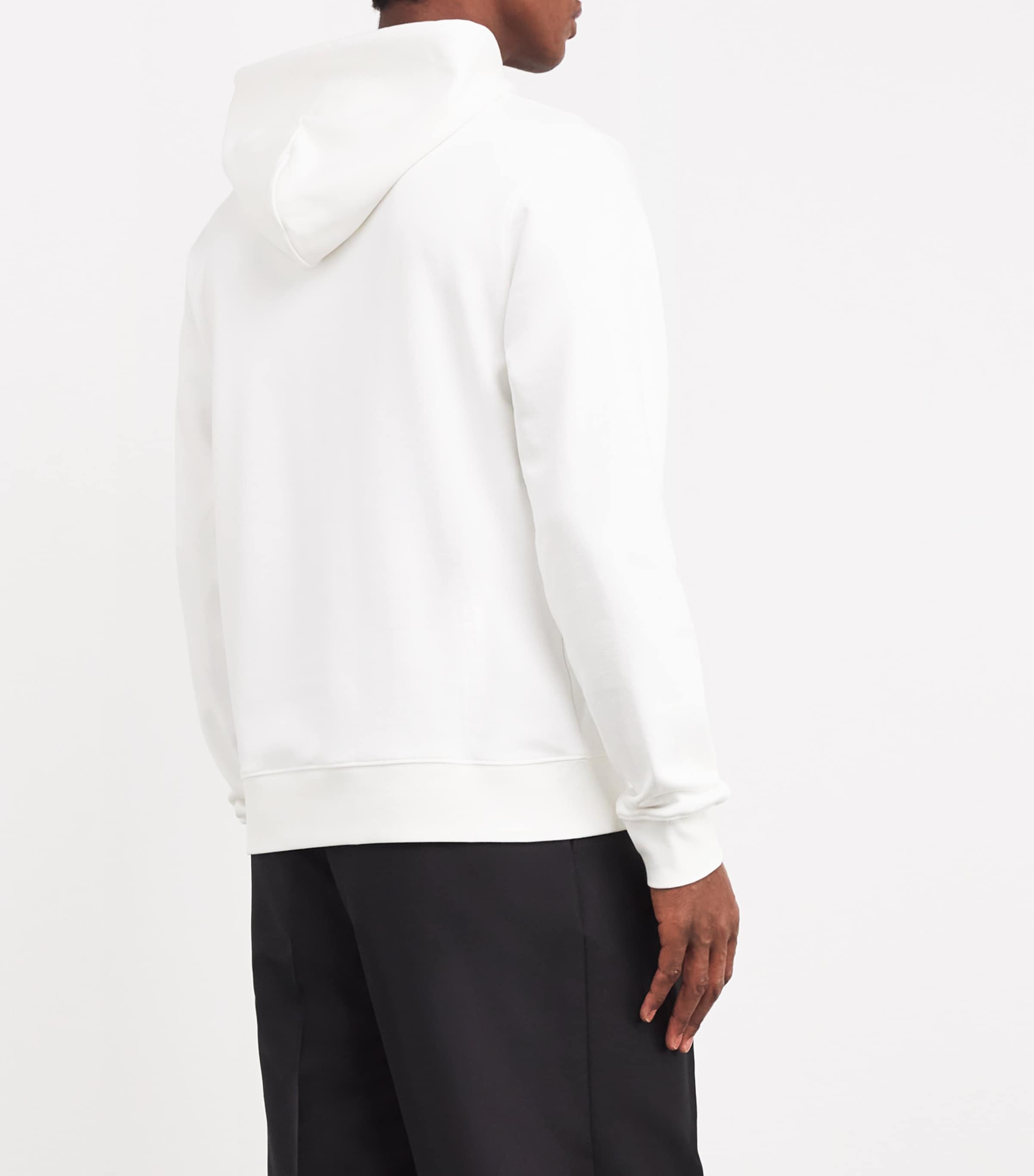 Cotton Logo Hoodie OPTIC WHITE Image 4