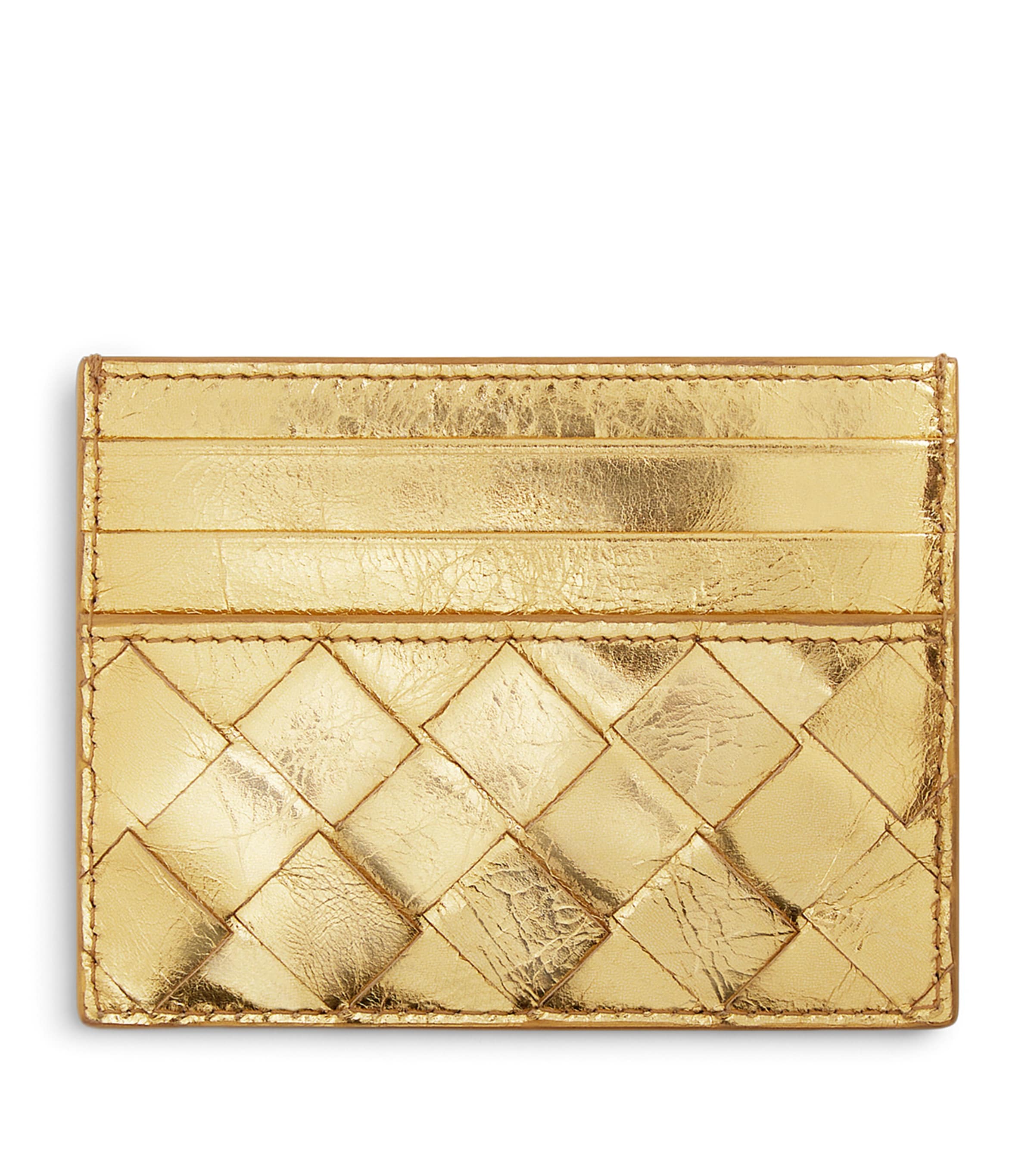 Bottega Veneta Leather Intrecciato Card Holder