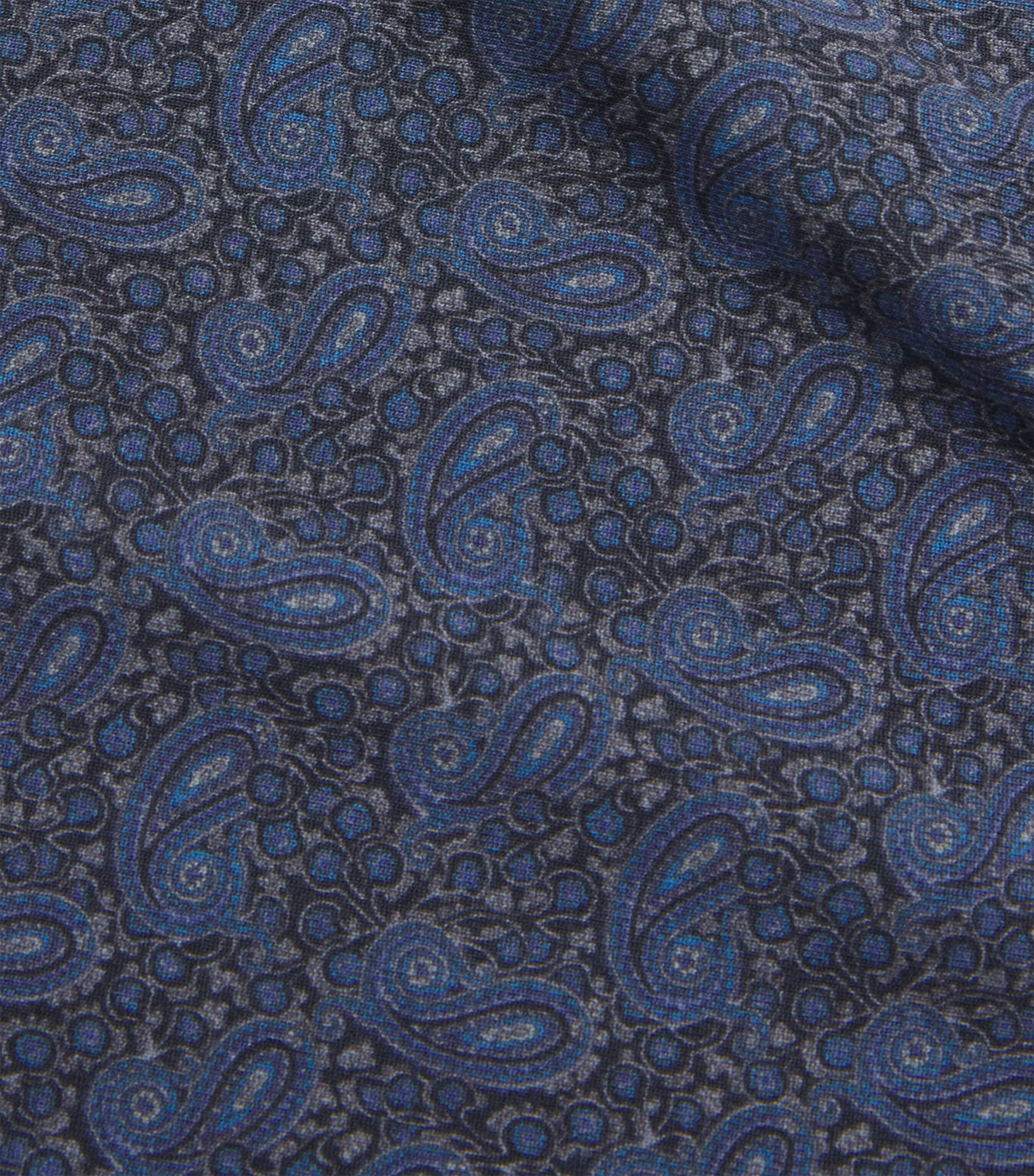 Modal Paisley Henry Hoodie HENRY NAVY/MID GREY Image 5