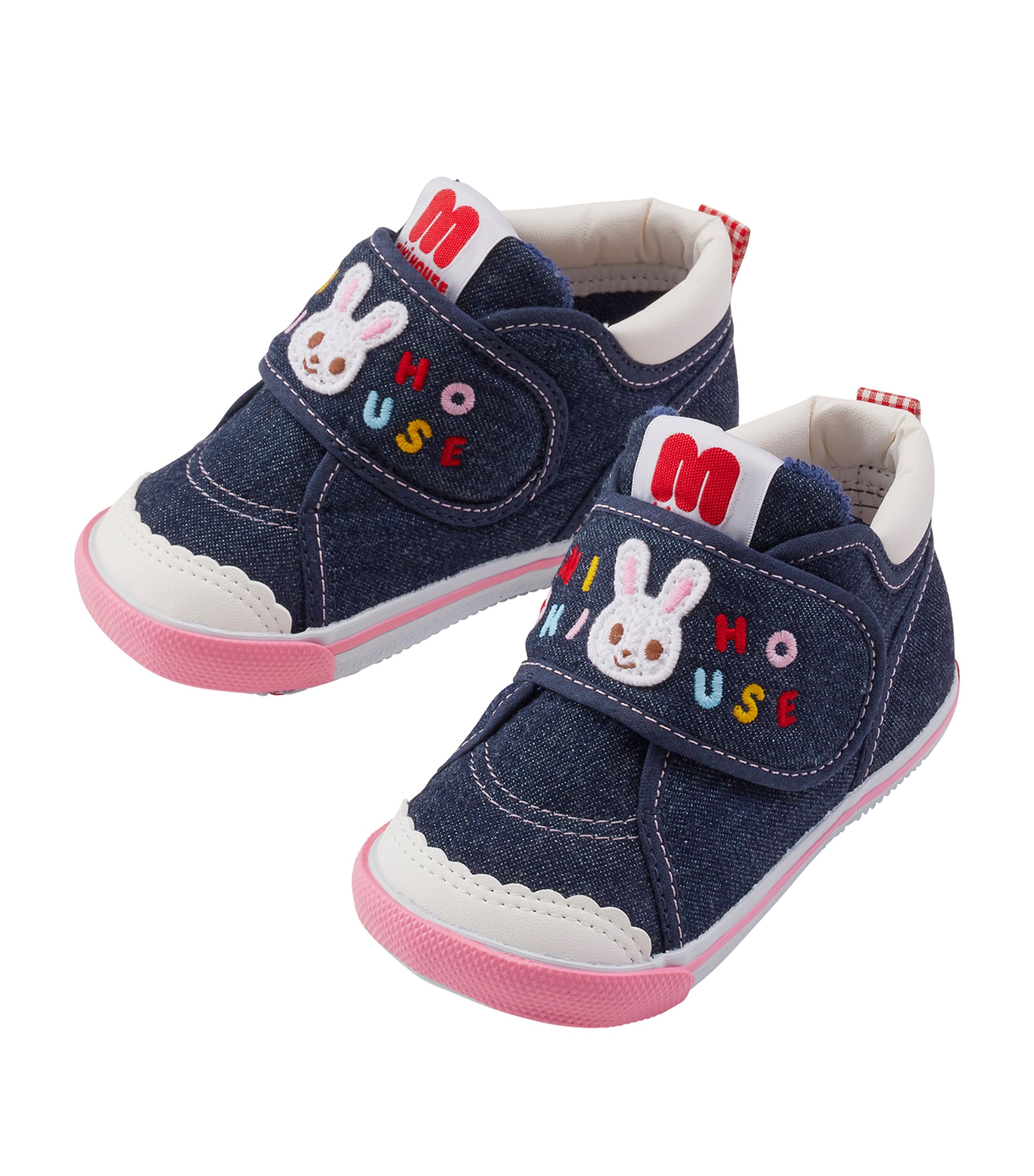 Miki House Denim Low-Top Sneakers | Boys Shoes | Trainers | Girls Shoes | Designers | Miki House