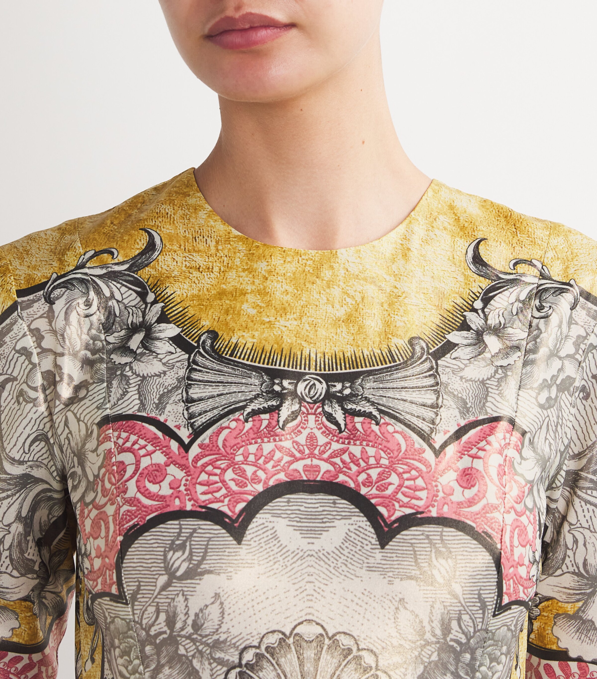 Mary Katrantzou Womens Rocaille Lace Felix Maxi Dress Rocaille Lace Rose Image 3