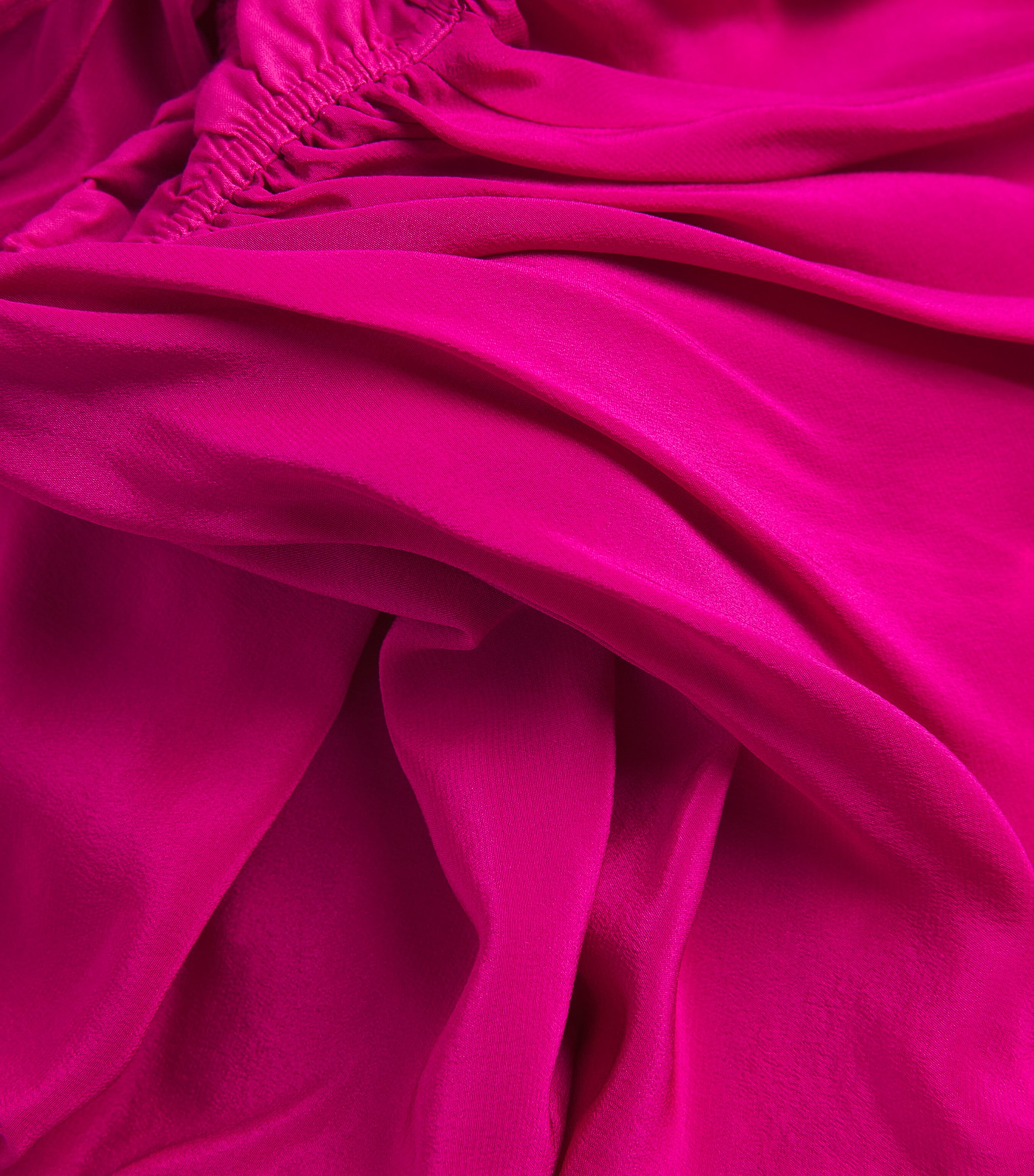 Chloé Kids Silk Ruffled Ceremony Dress (4-14 Years) Fushia Image 3
