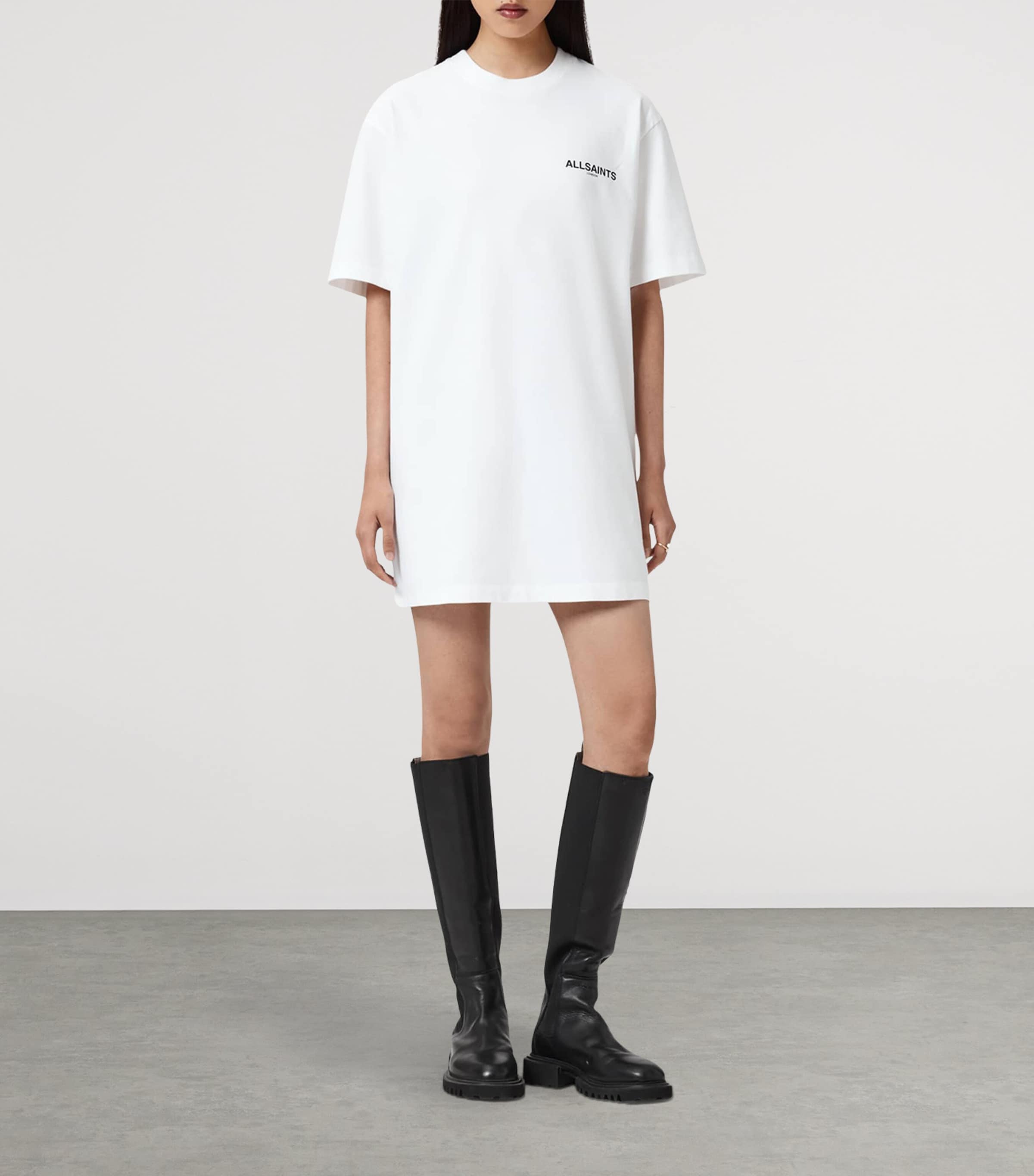 Organic Cotton Halis Mini Dress WHITE Image 2