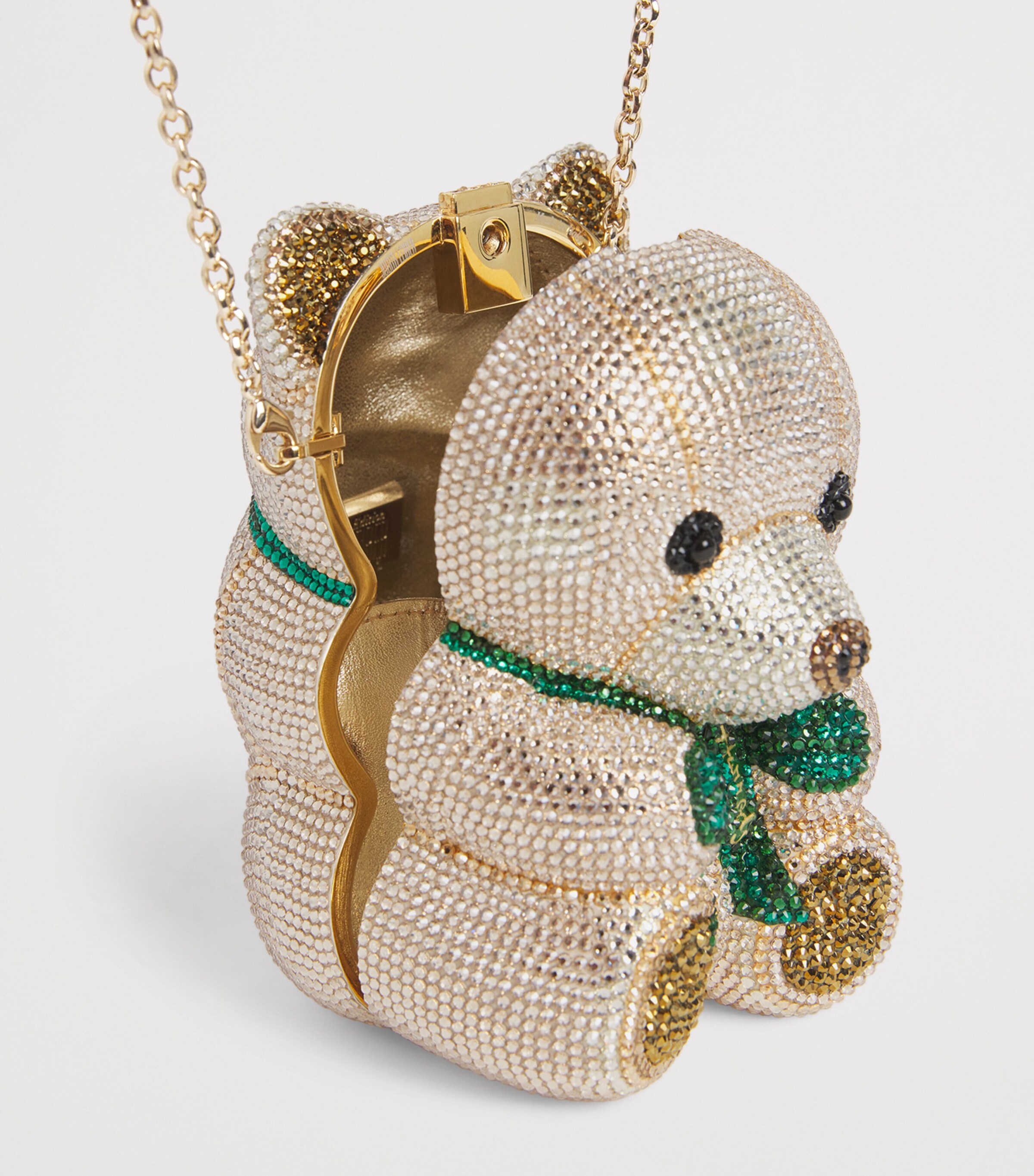Judith Leiber x Harrods EXCLUSIVE Bear Clutch Bag Champagne Prosecco Image 5