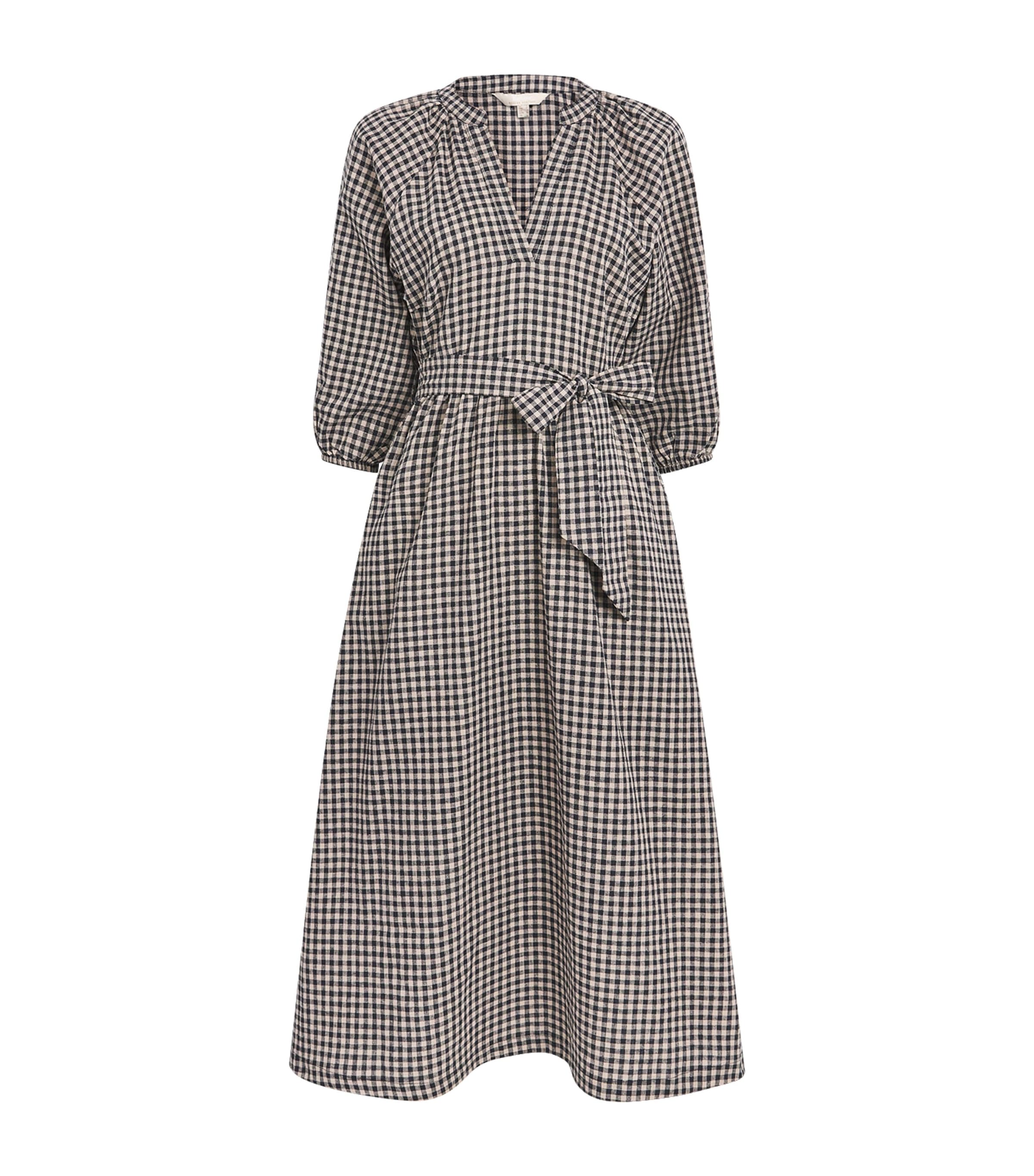 BARBOUR COTTON-BLEND SURI MIDI DRESS
