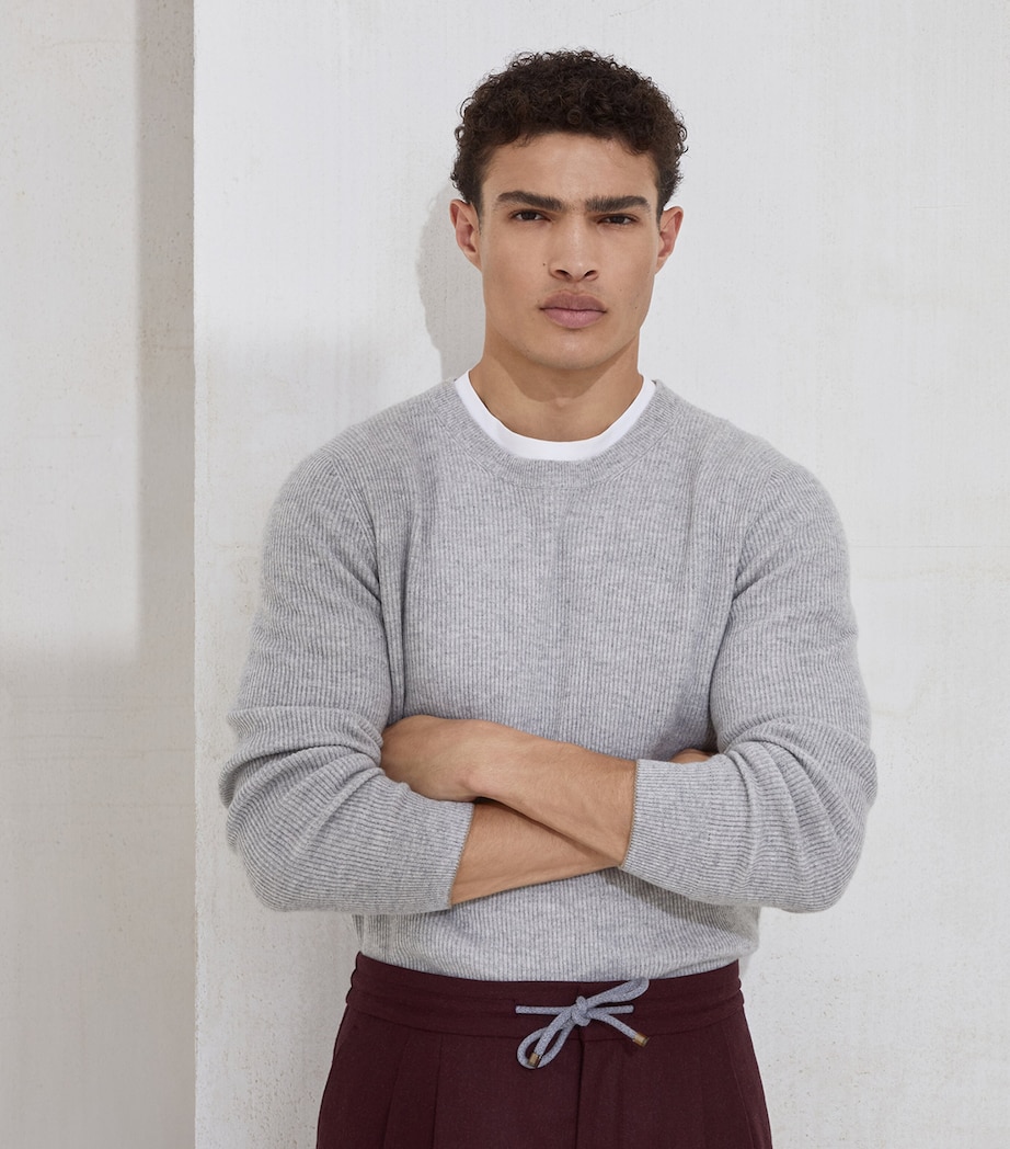 Cashmere Ribbed Sweater CK773 Image 5