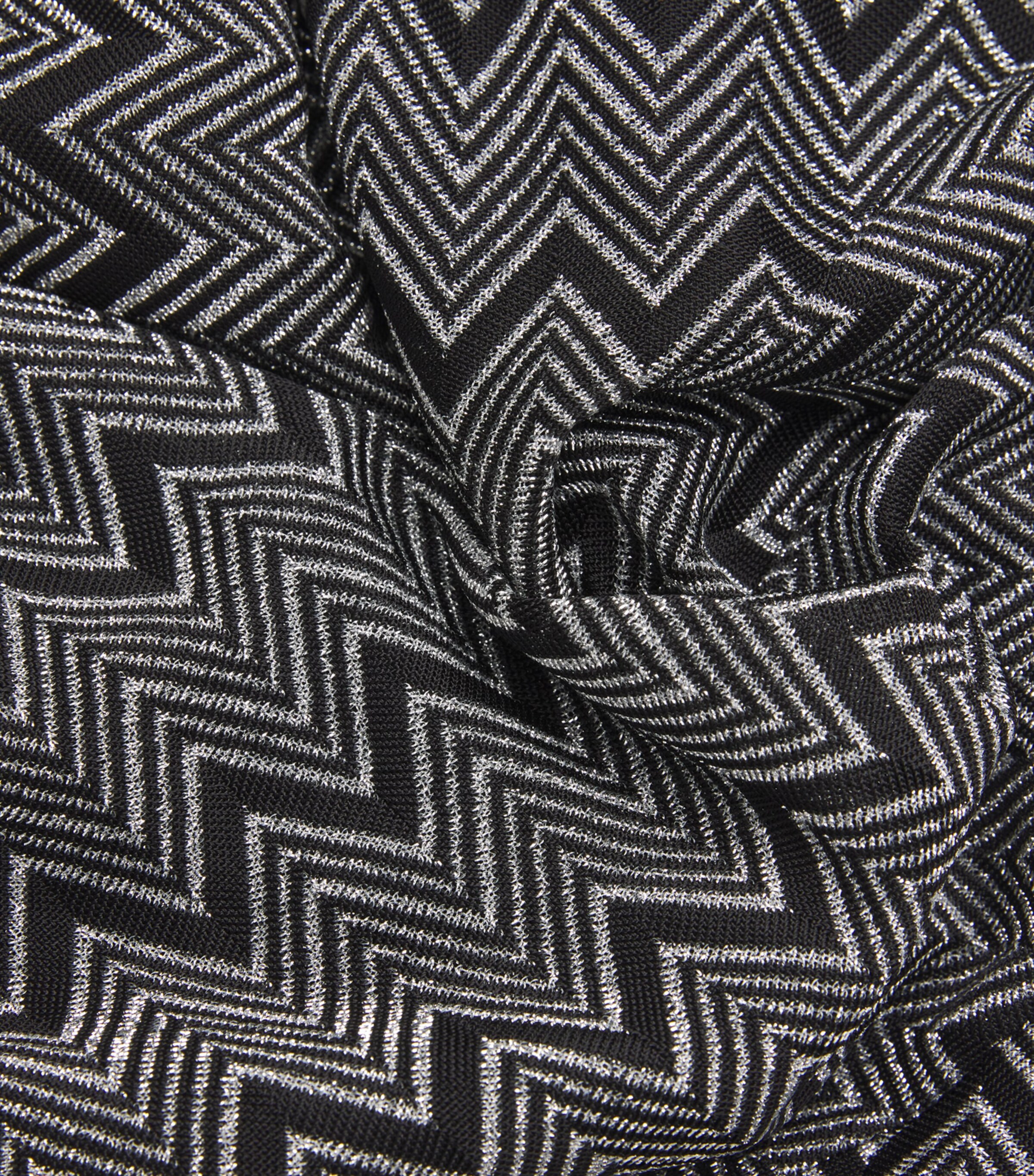 Missoni Womens Zigzag Halterneck Maxi Dress Black Silver Image 5