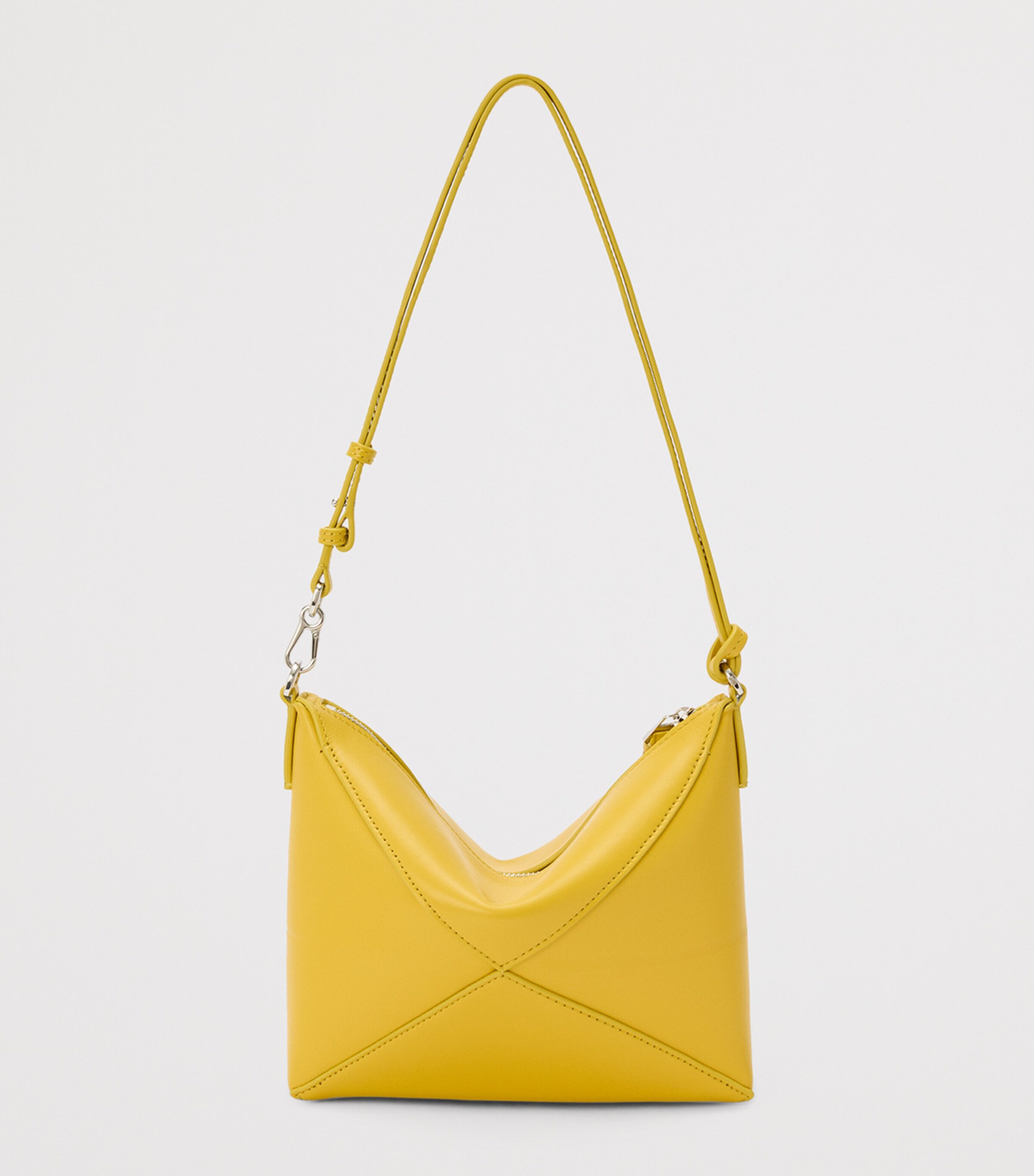 LOEWE Yellow Leather Puzzle Pouch Bag | Harrods US