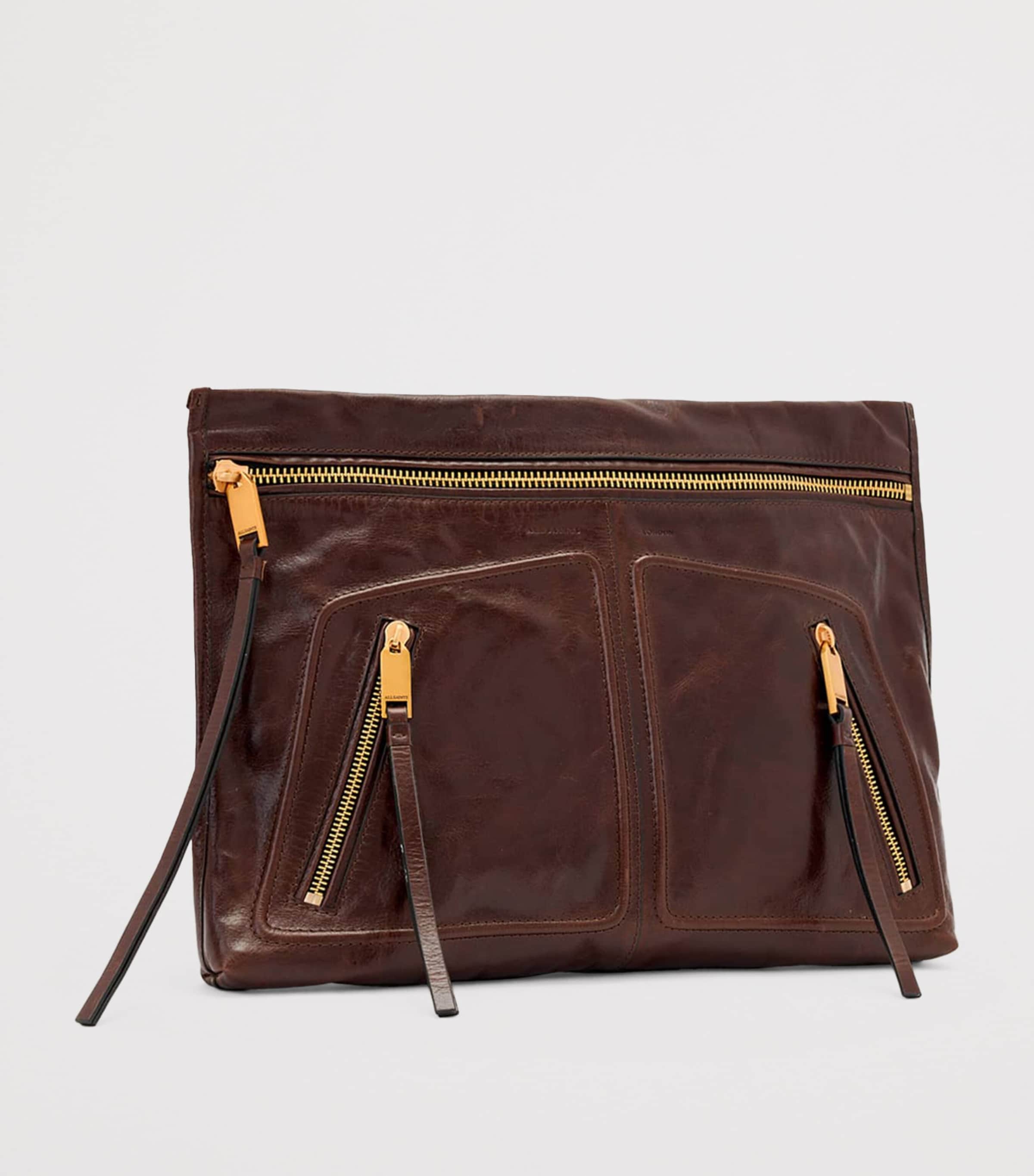 Leather Jean Rey Pouch COGNAC BROWN Image 2