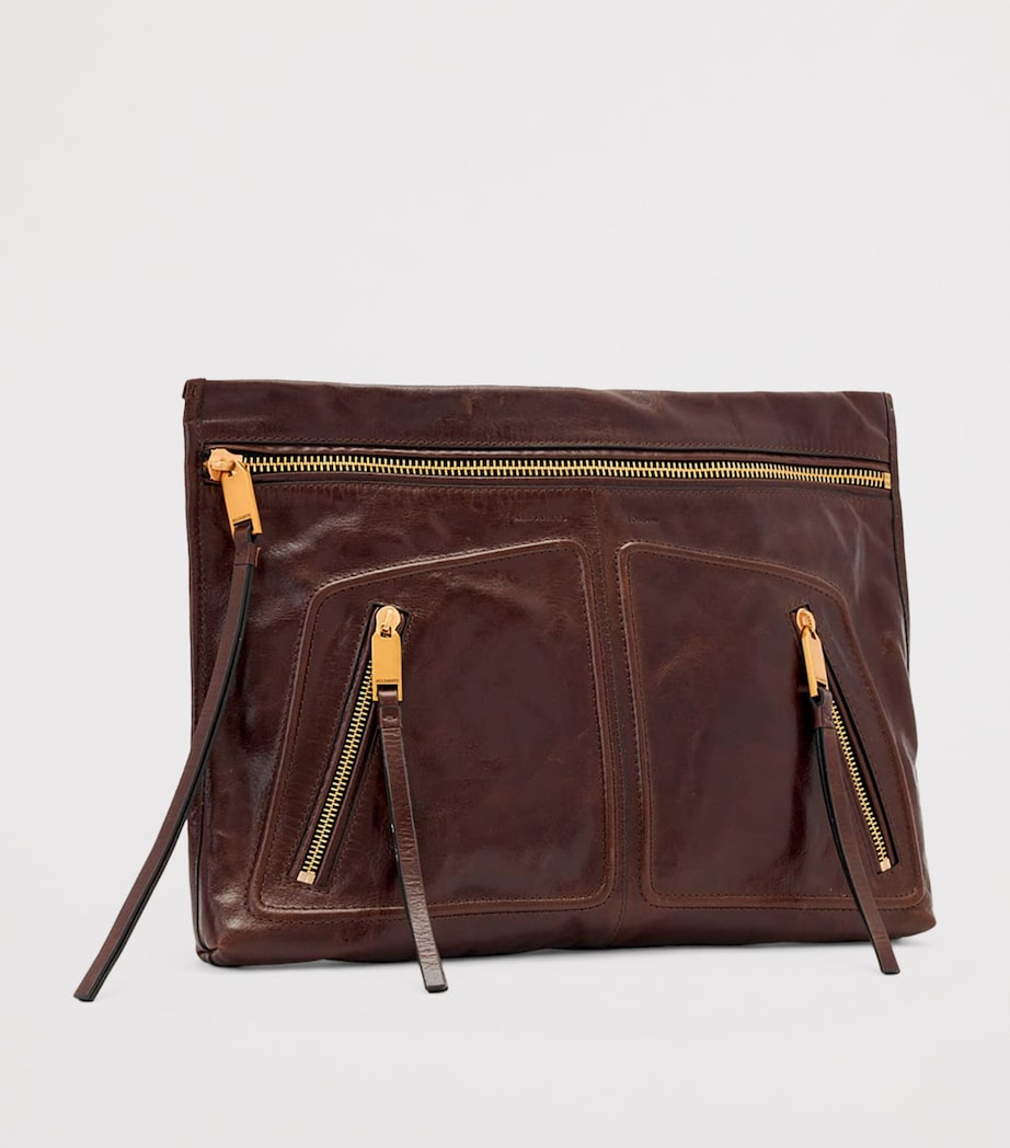 Leather Jean Rey Pouch COGNAC BROWN Image 2