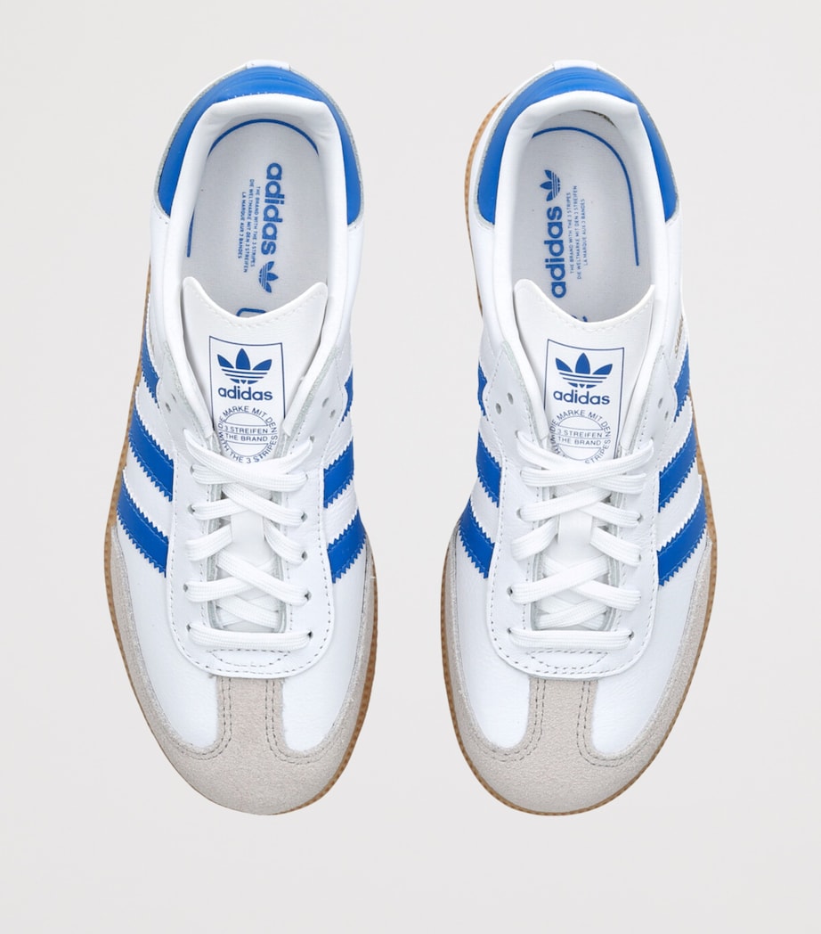 Leather Samba OG Sneakers WHITE/NAVY Image 4
