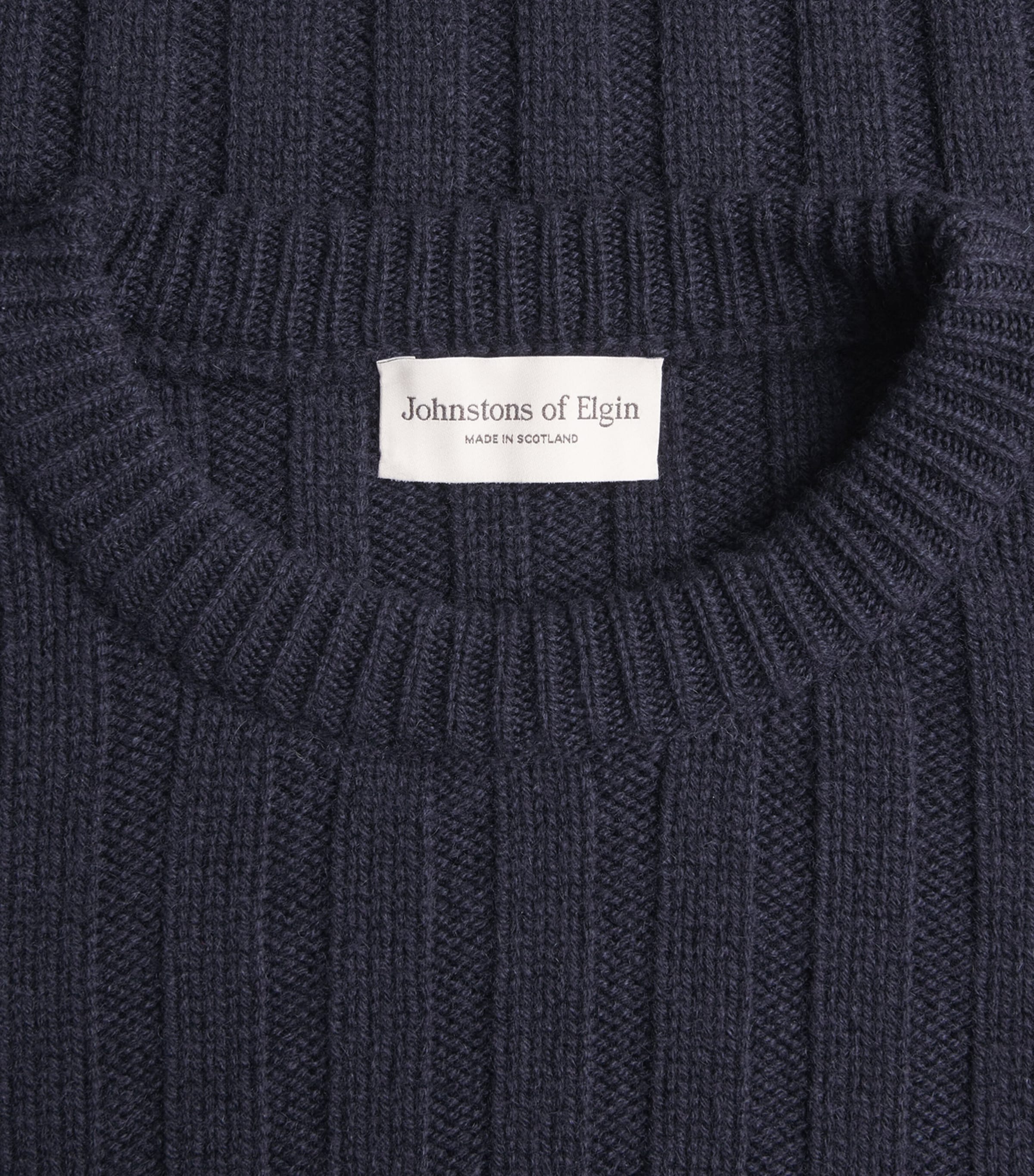 Cashmere Rib-Knit Peel Sweater SD7666 DARK NAVY Image 5