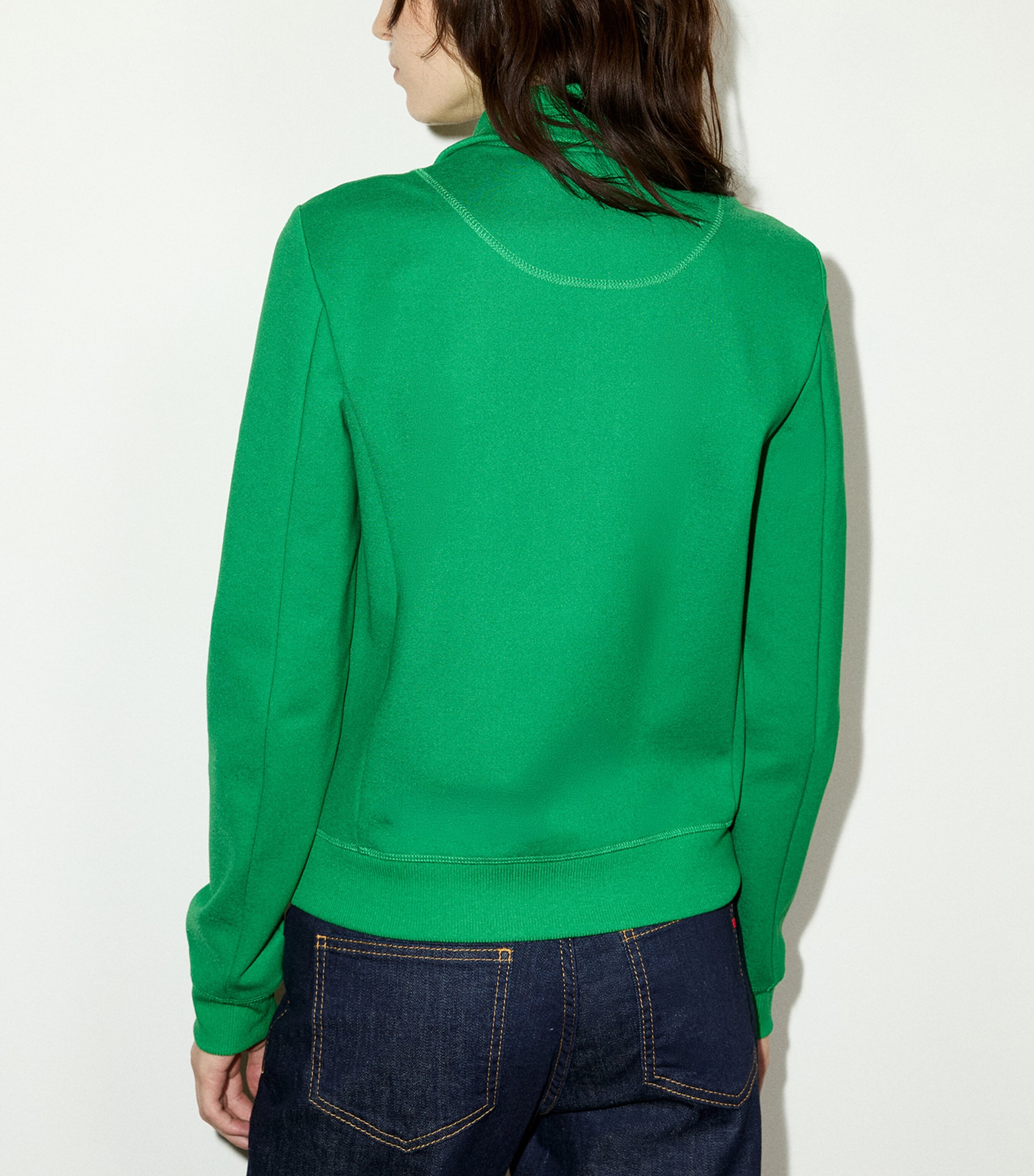 MAX&Co. Womens Cotton Track Jacket Green Image 3