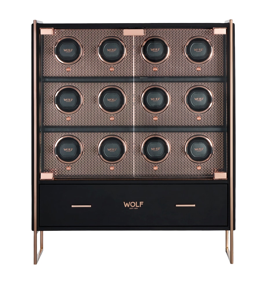 Axis 12-Piece Watch Winder Cabinet COPPER Image 1