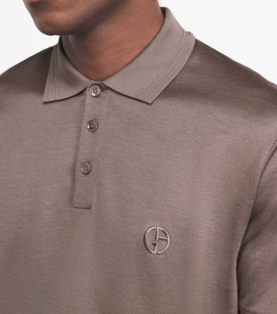 Cotton Logo Polo Shirt U6125 Image 6
