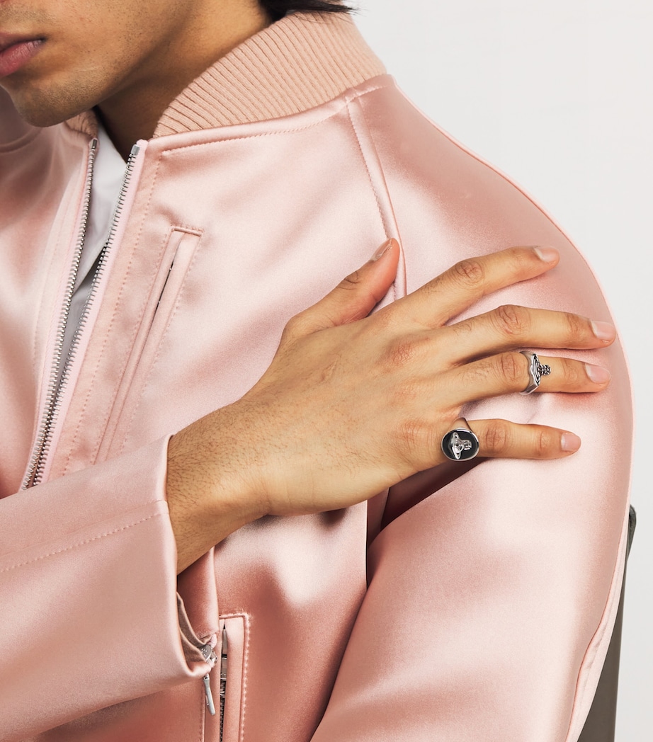 Platinum-Plated Sterling Silver Avon Orb Ring P019 PLATINUM Image 5