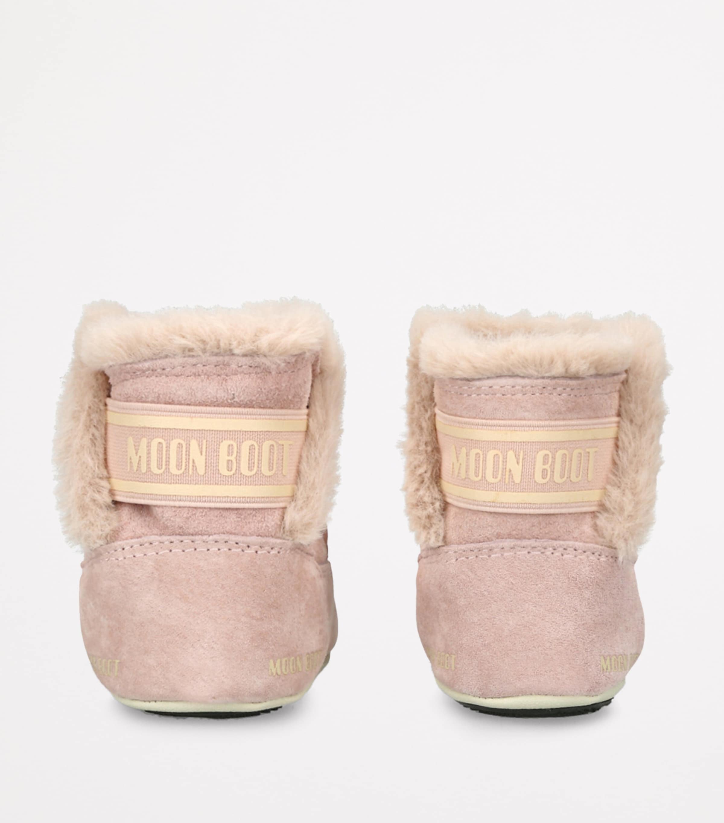 Suede Crib Boots PALE PINK Image 2