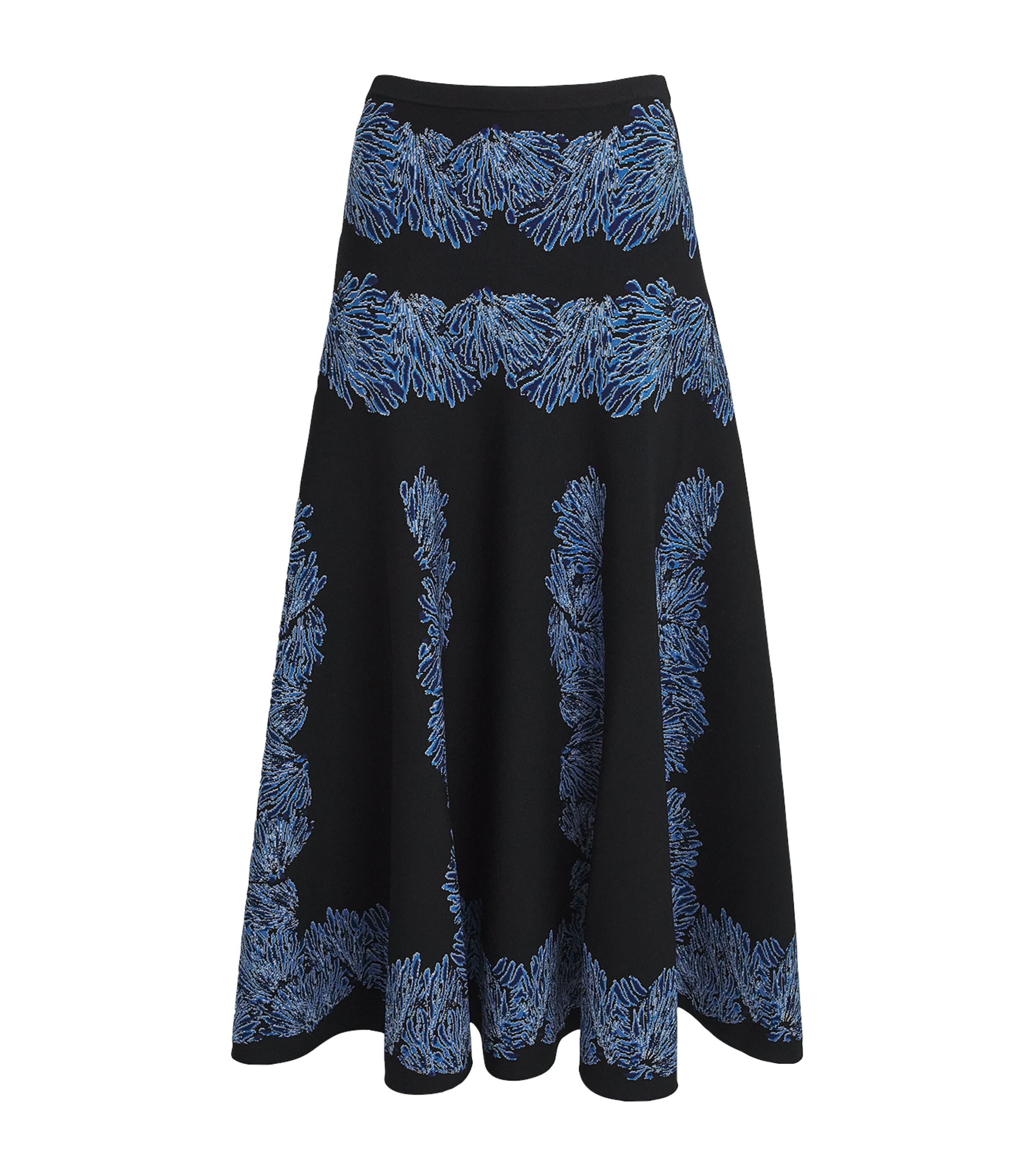 Ulla Johnson Womens Knitted Alessia Maxi Skirt Ocean Image 1