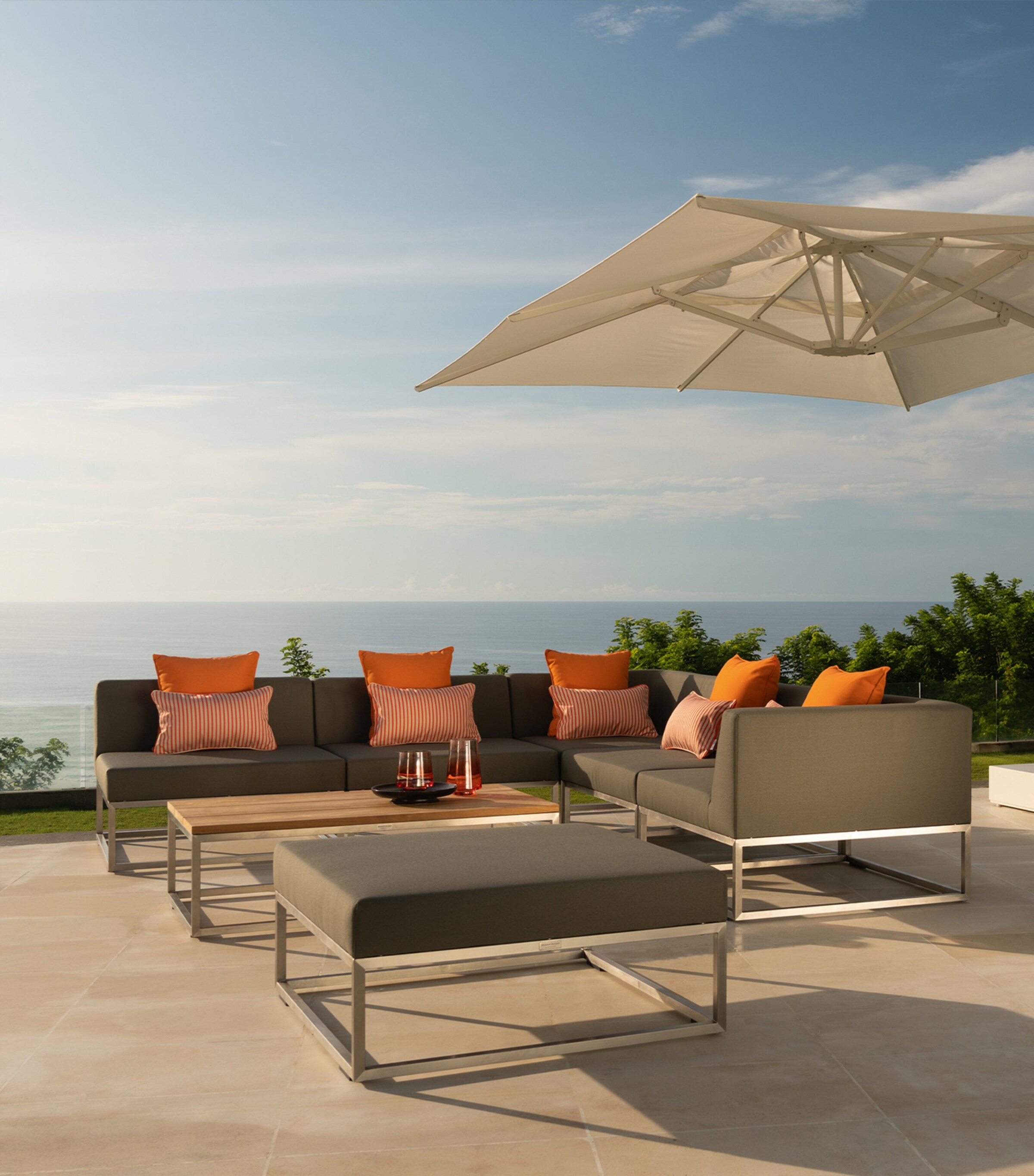 Latitude Modular Outdoor Centre Lounge Chair SLATE Image 4