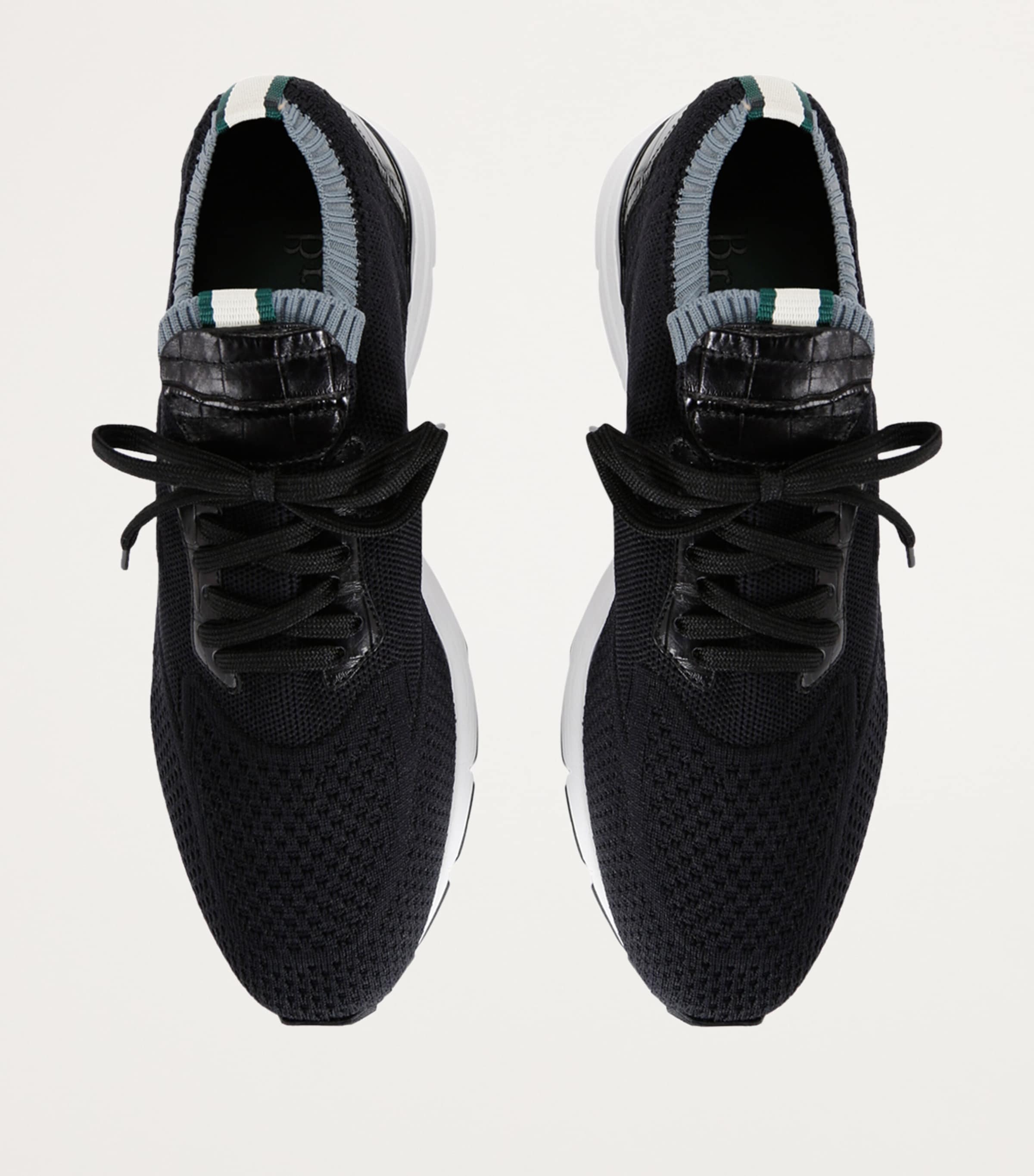 Knitted Low-Top Sneakers BLACK Image 4