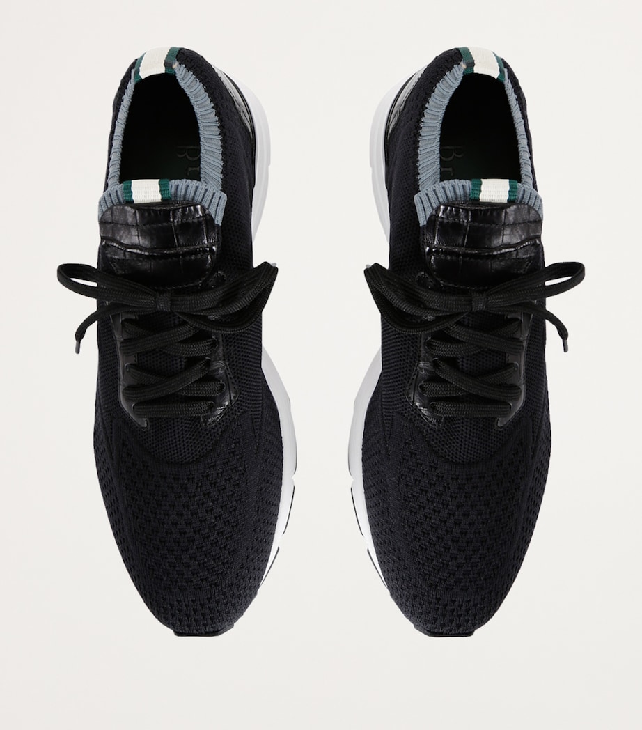 Knitted Low-Top Sneakers BLACK Image 4