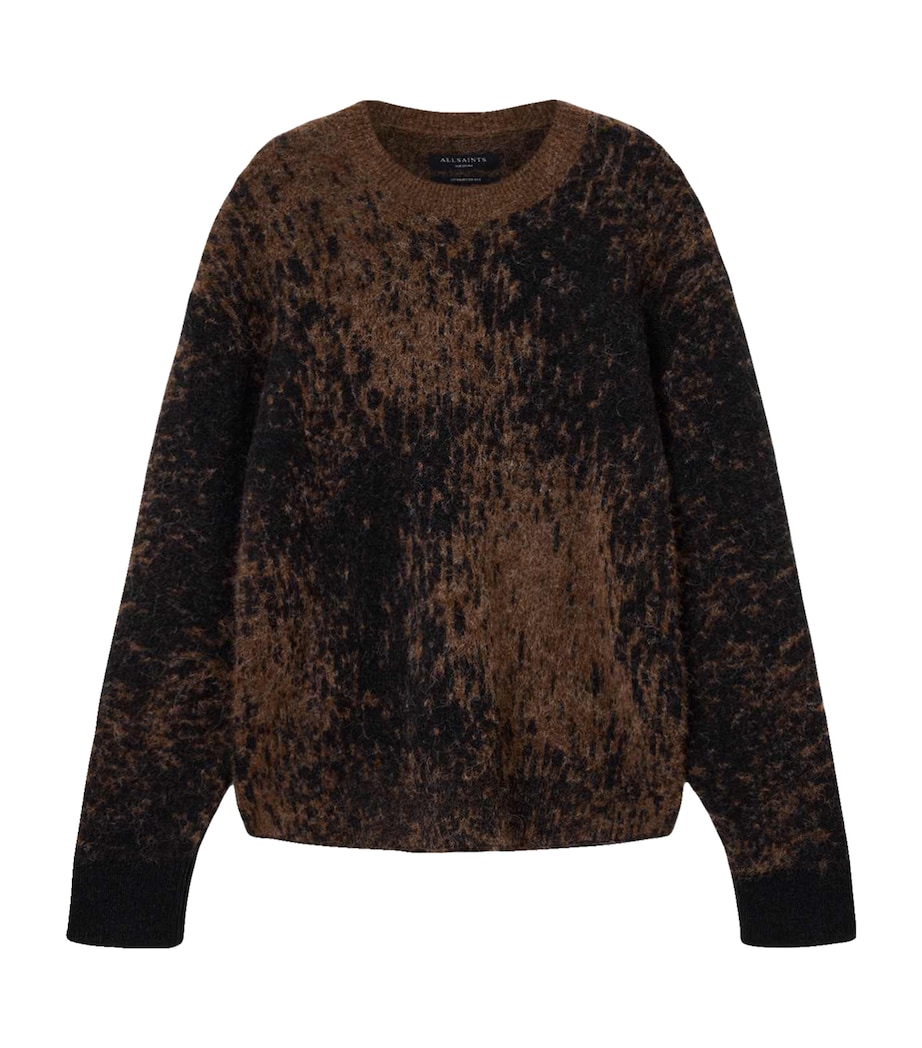Wool-Blend Jacquard Storm Sweater BROWN Image 1