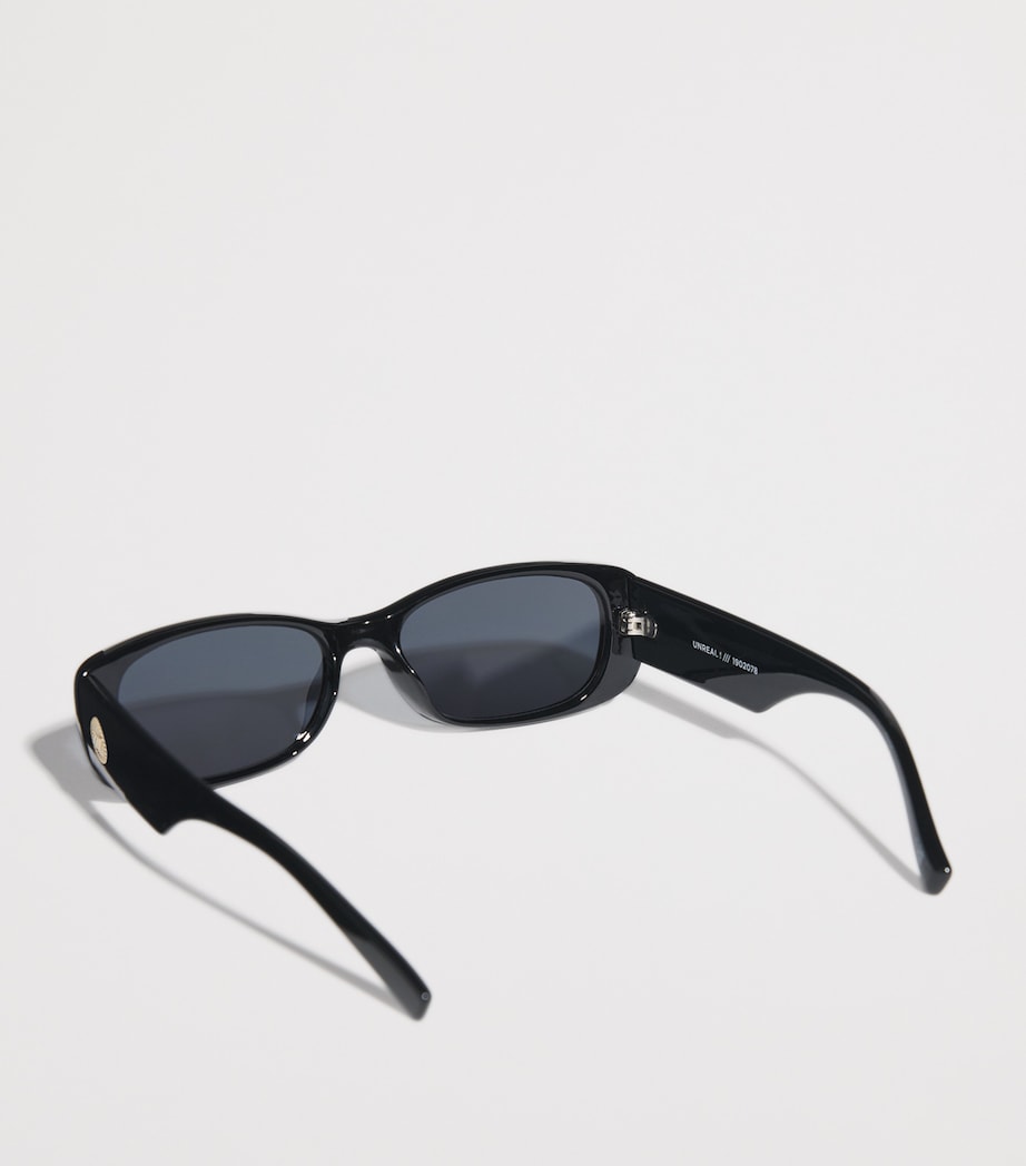 Unreal! Rectangular Sunglasses SHINY BLACK Image 3