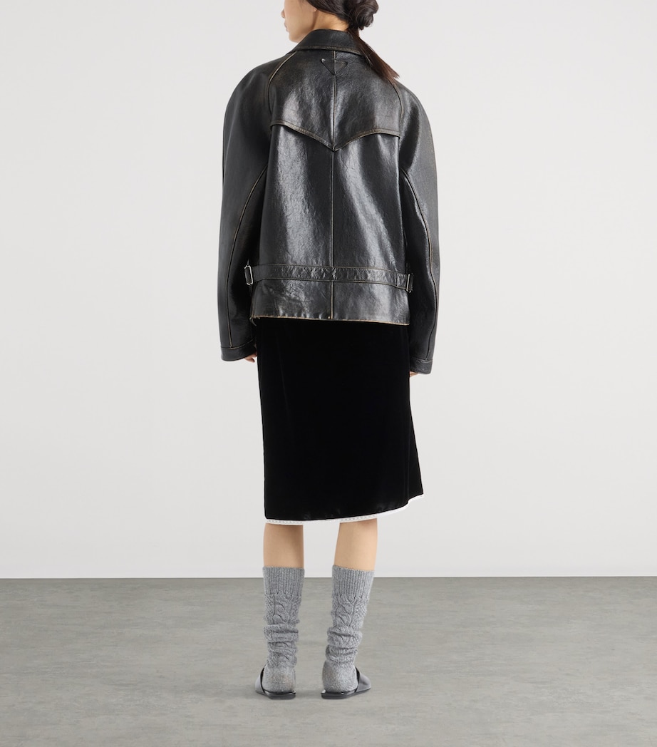 Velvet Midi Skirt F0002 Image 5