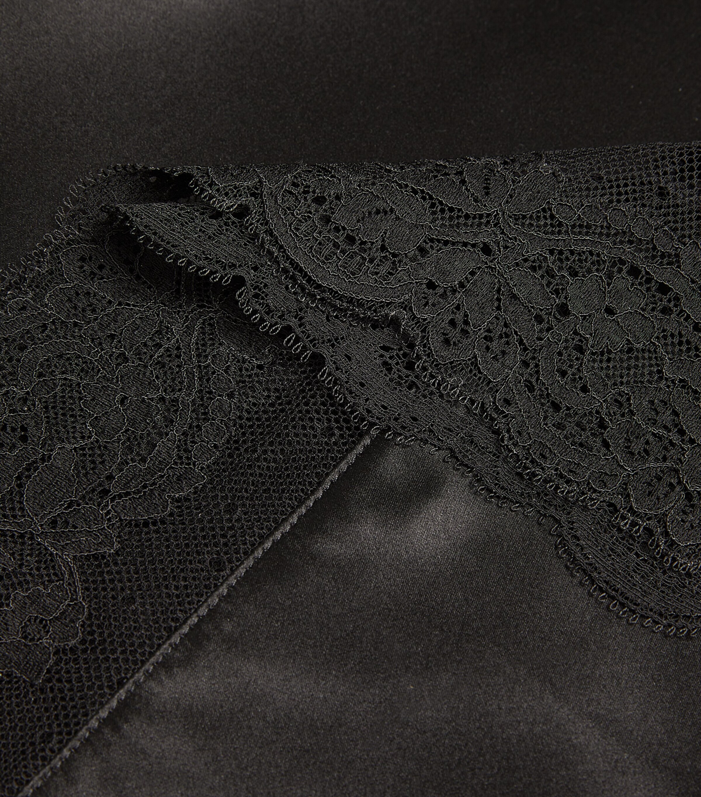 Coco De Mer Womens Silk Slip Nightie Black Image 4