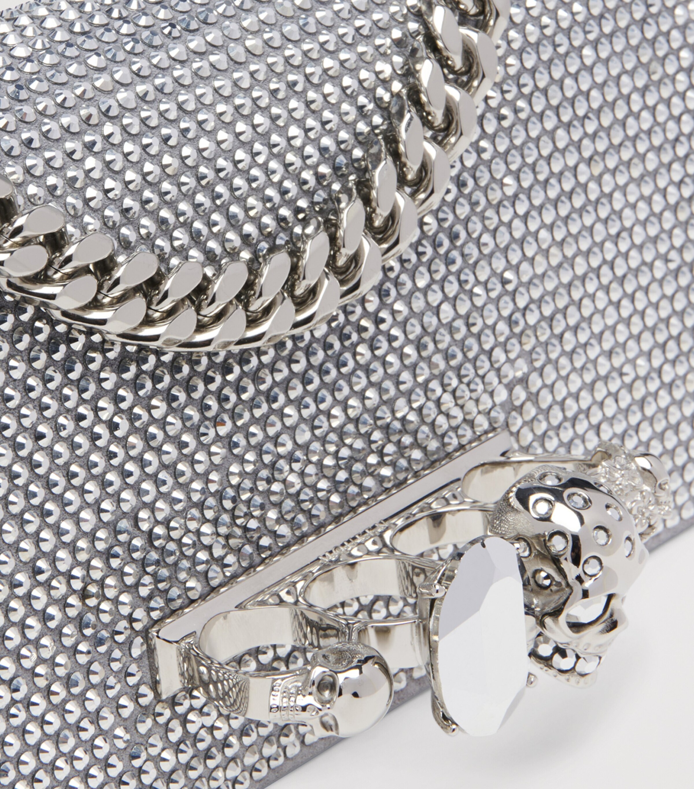 McQueen Leather Jewelled Shoulder Bag Image 6