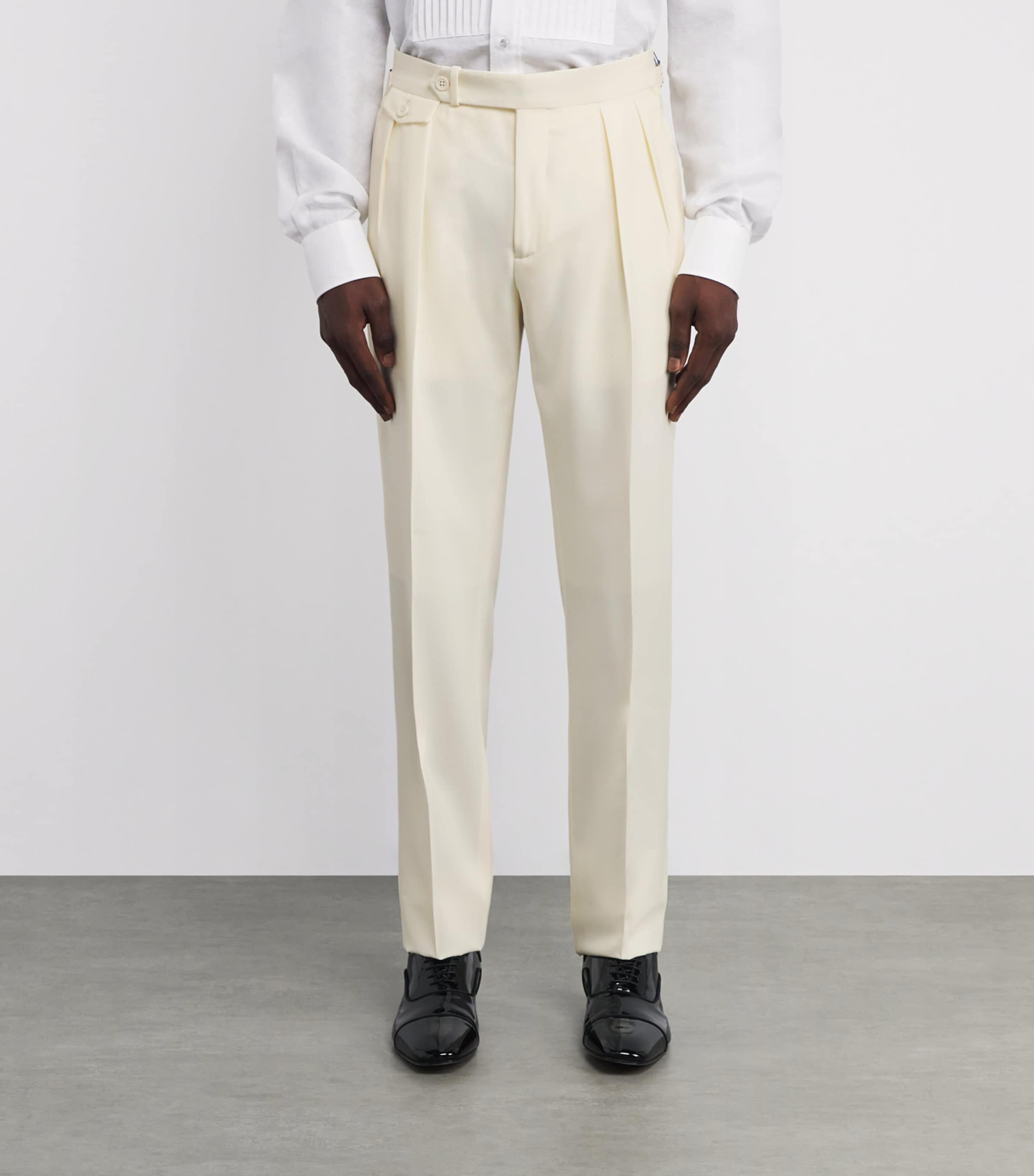 Wool Tuxedo Trousers NATURAL Image 3