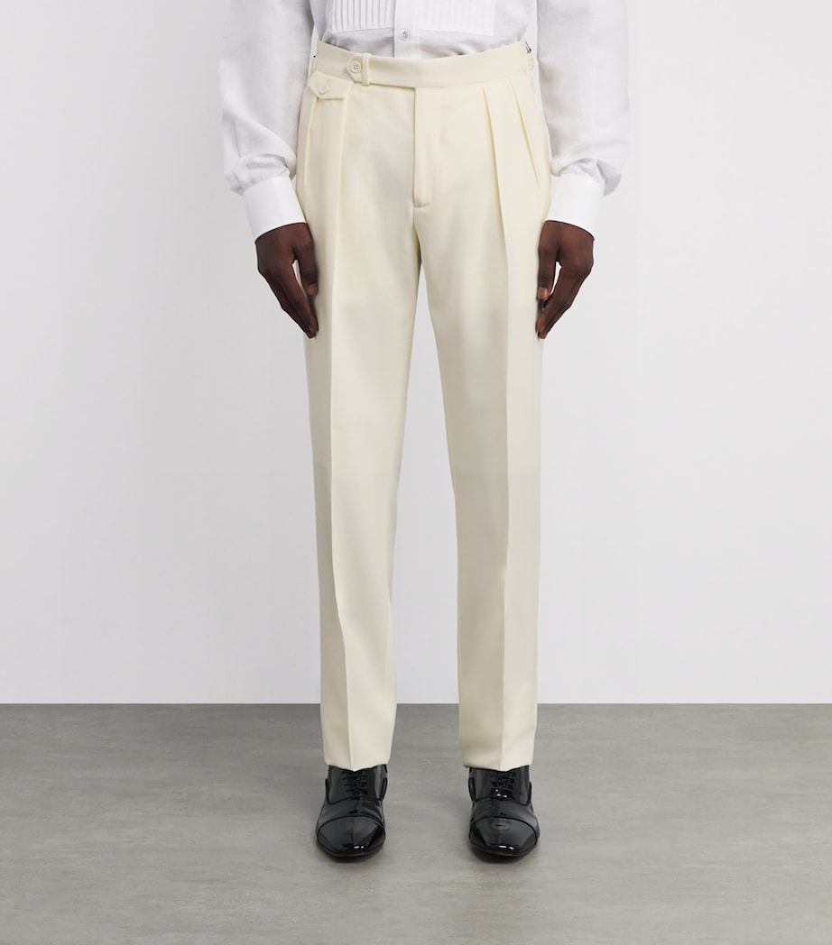 Wool Tuxedo Trousers NATURAL Image 3