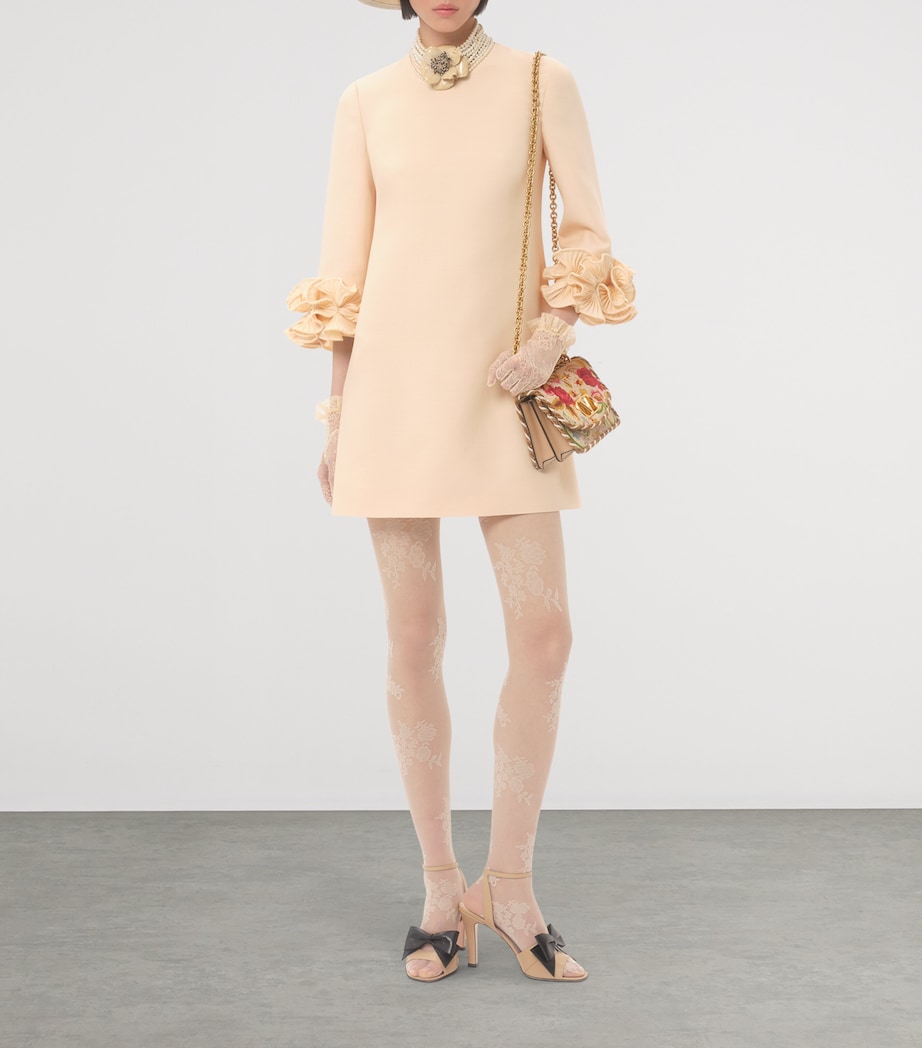 Small Silk Embellished Vain Shoulder Bag B9F Image 7