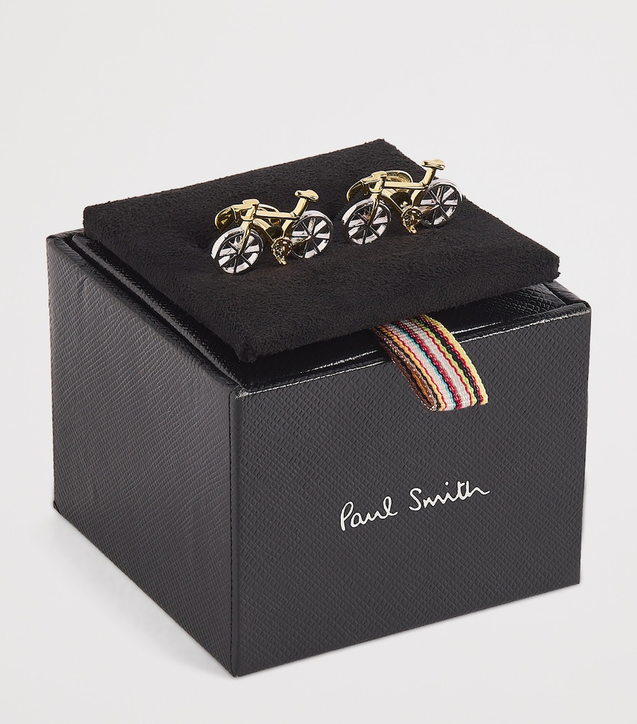 Bicycle Cufflinks 1A-SILVER Image 5