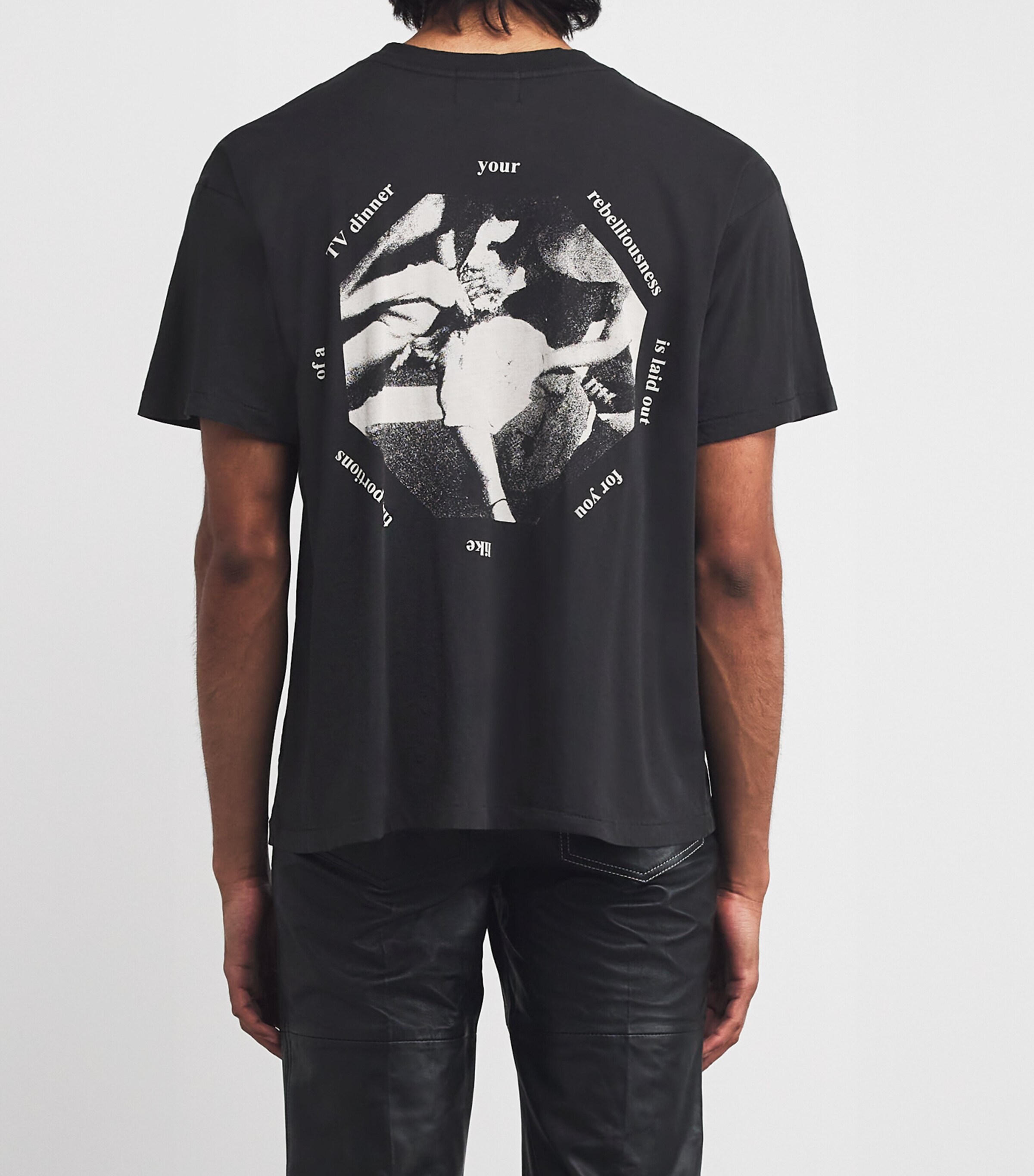 Enfants Riches Déprimés Mens Cotton You Are Nothing T-Shirt Faded Black Image 4