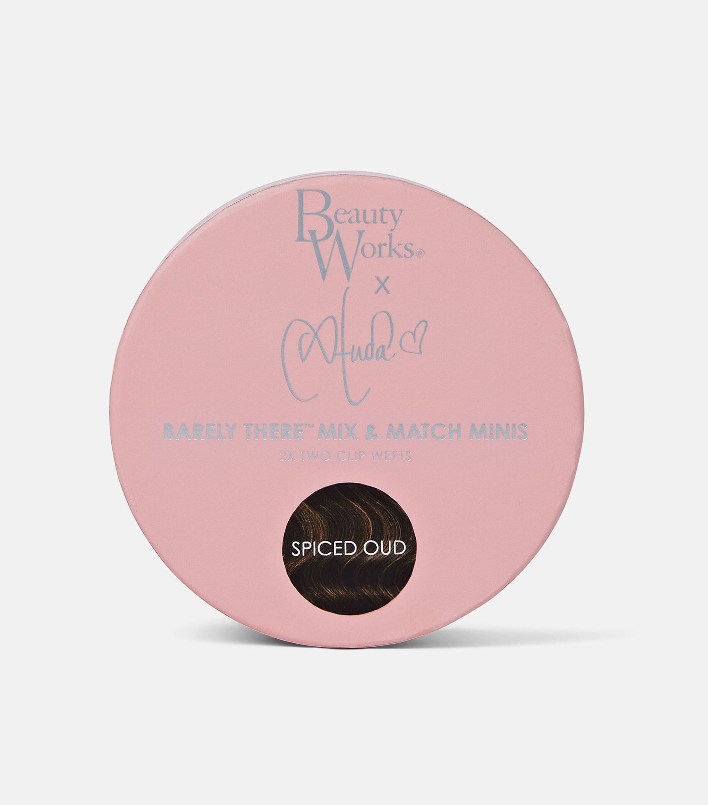 Beauty Works x Huda BARELY THERE Mix & Match Minis Clip-In Hair Extensions (20") RAVEN Image 3