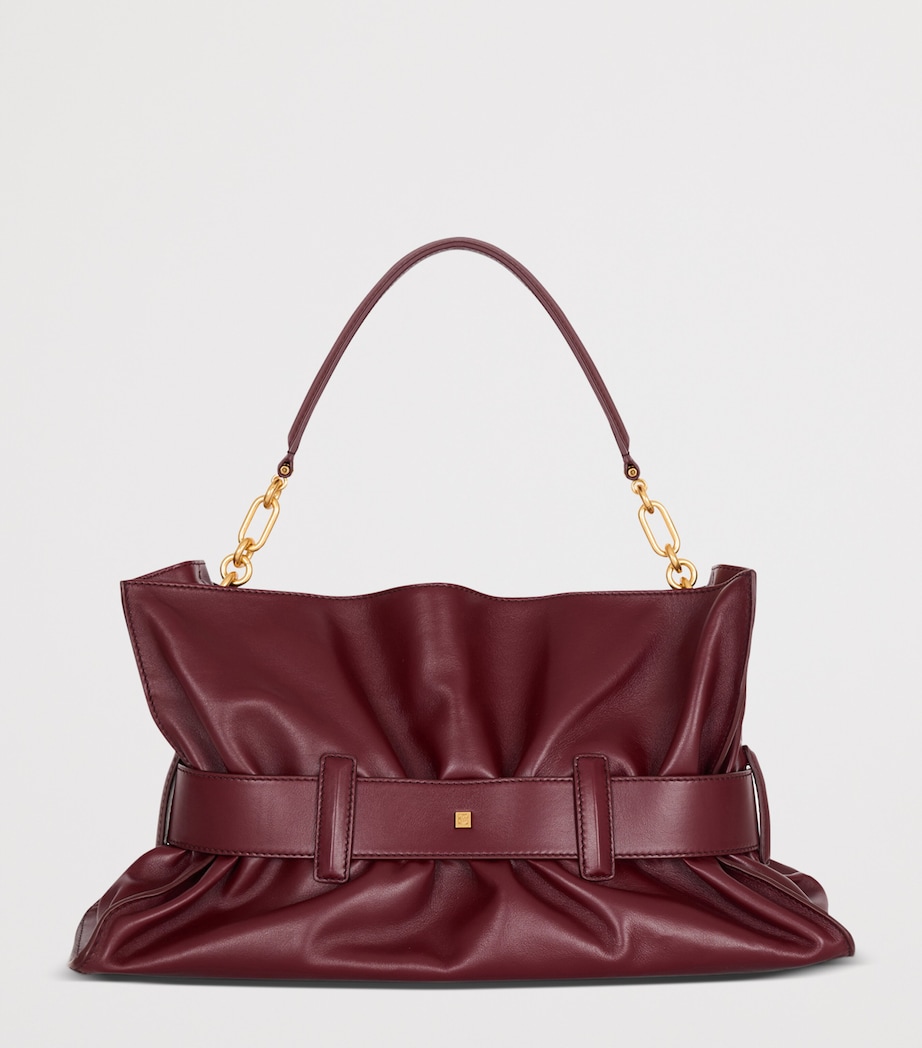Medium Leather Anthem Shoulder Bag 3AR AUBERGINE Image 3