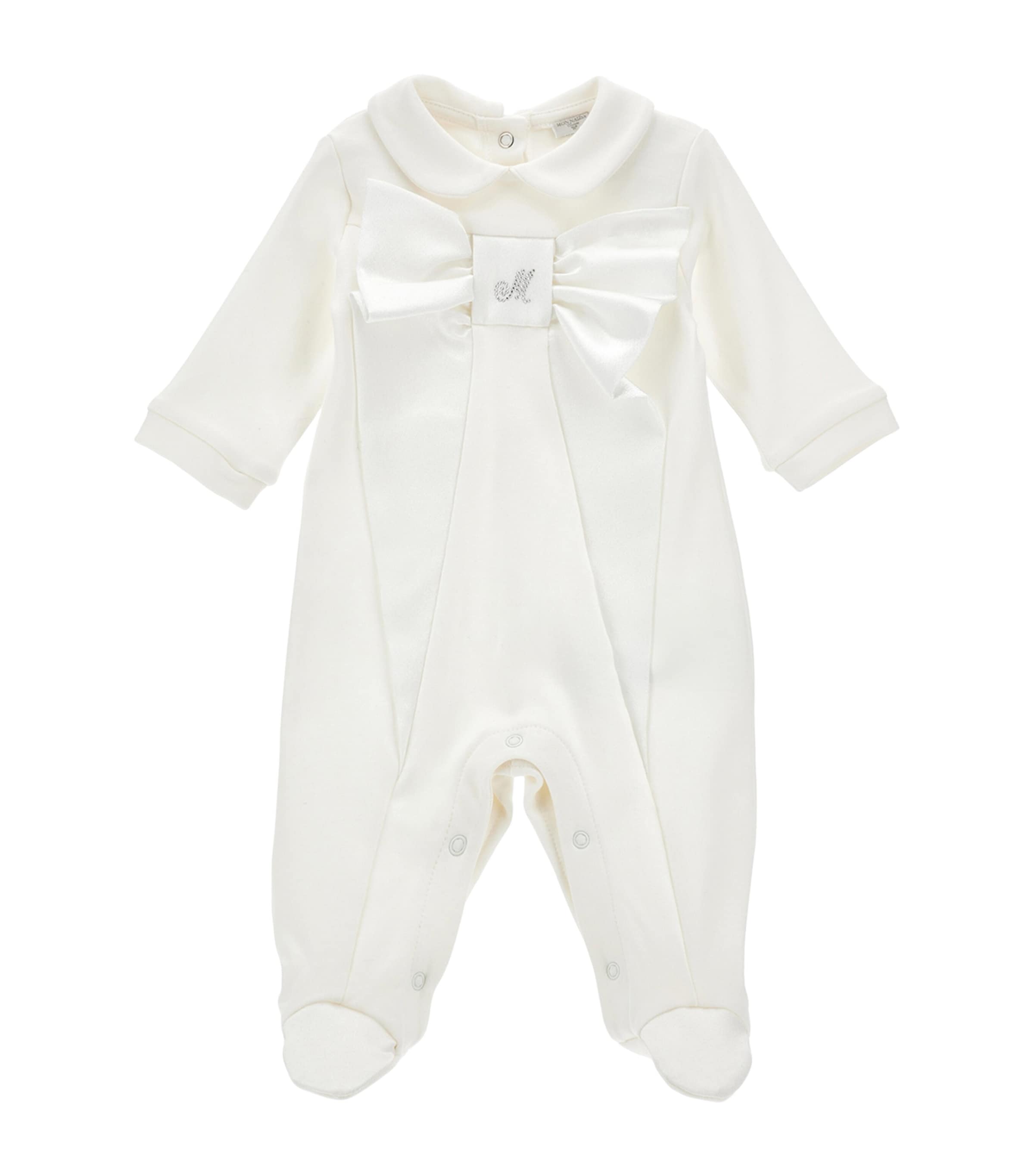Monnalisa Bow-detail All-in-one In White