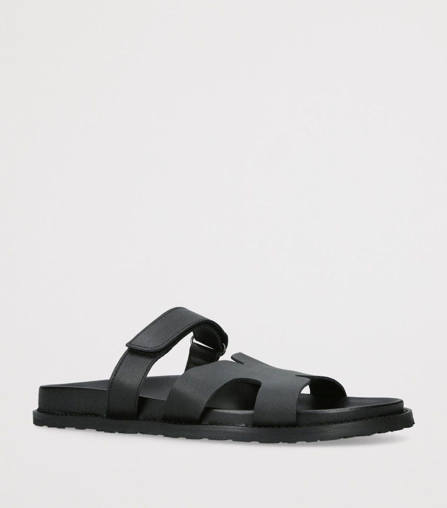 Suede Manu Slides BLACK Image 3